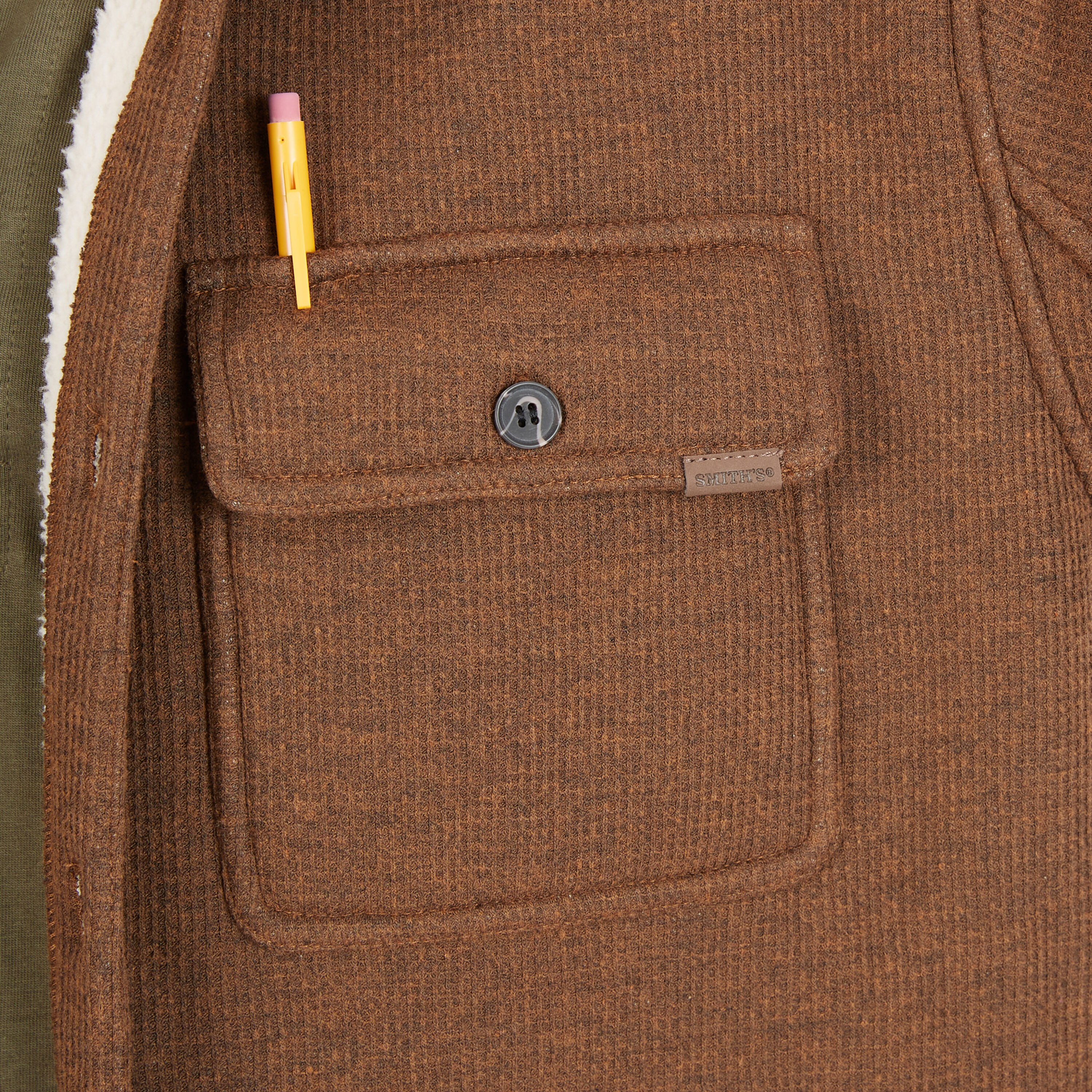 Chamarra de Trabajo Acolchada de Poliéster en Color Avellana para Hombre de Smith's Workwear (Talla Mediana)