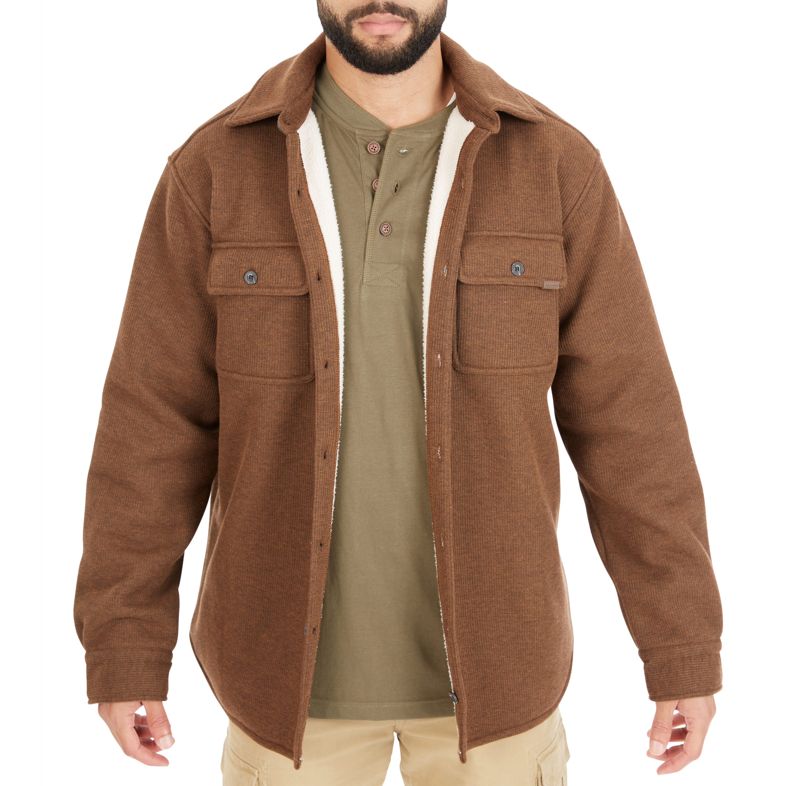 Chamarra de Trabajo Acolchada de Poliéster en Color Avellana para Hombre de Smith's Workwear (Talla Mediana)