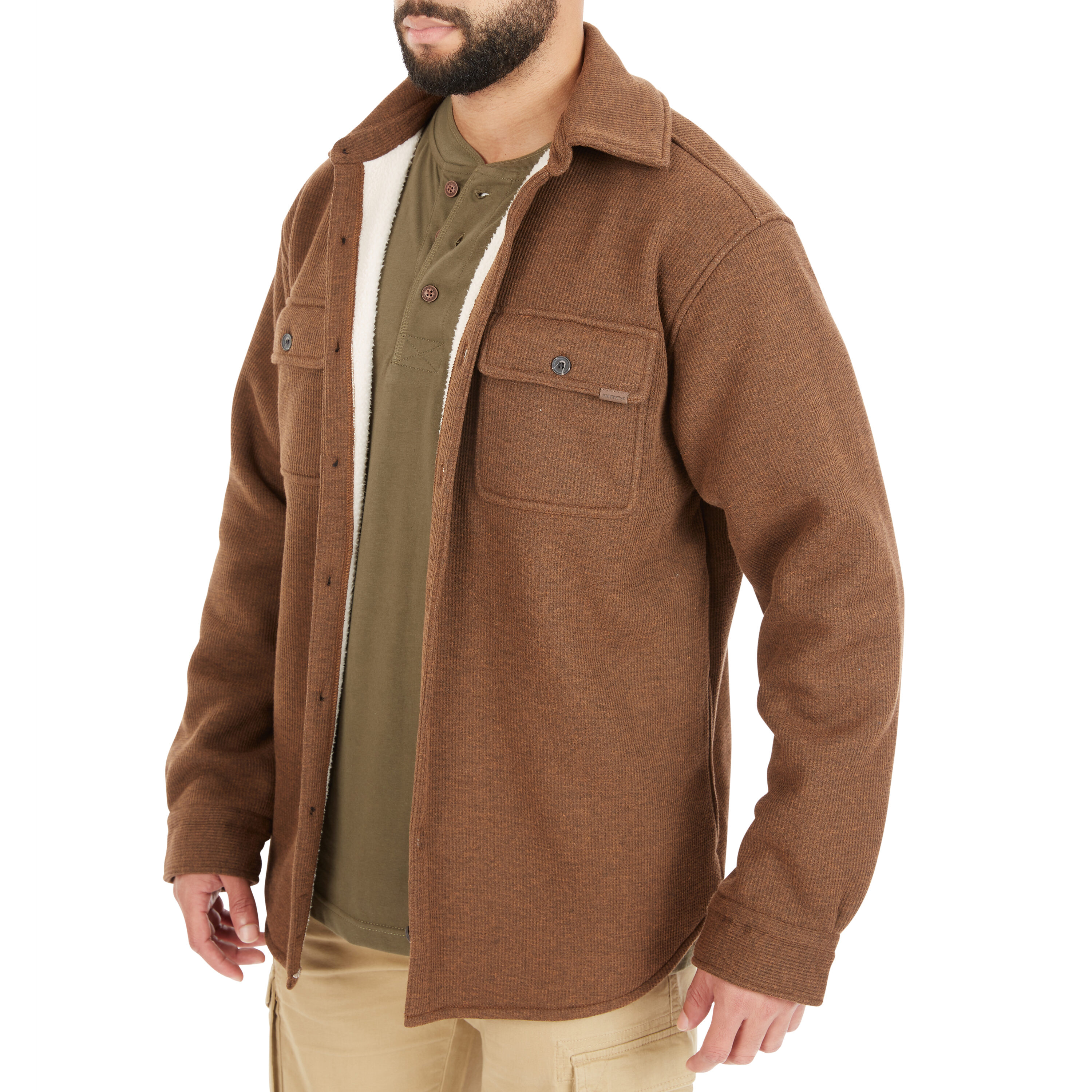Chamarra de Trabajo Acolchada de Poliéster en Color Avellana para Hombre de Smith's Workwear (Talla Mediana)