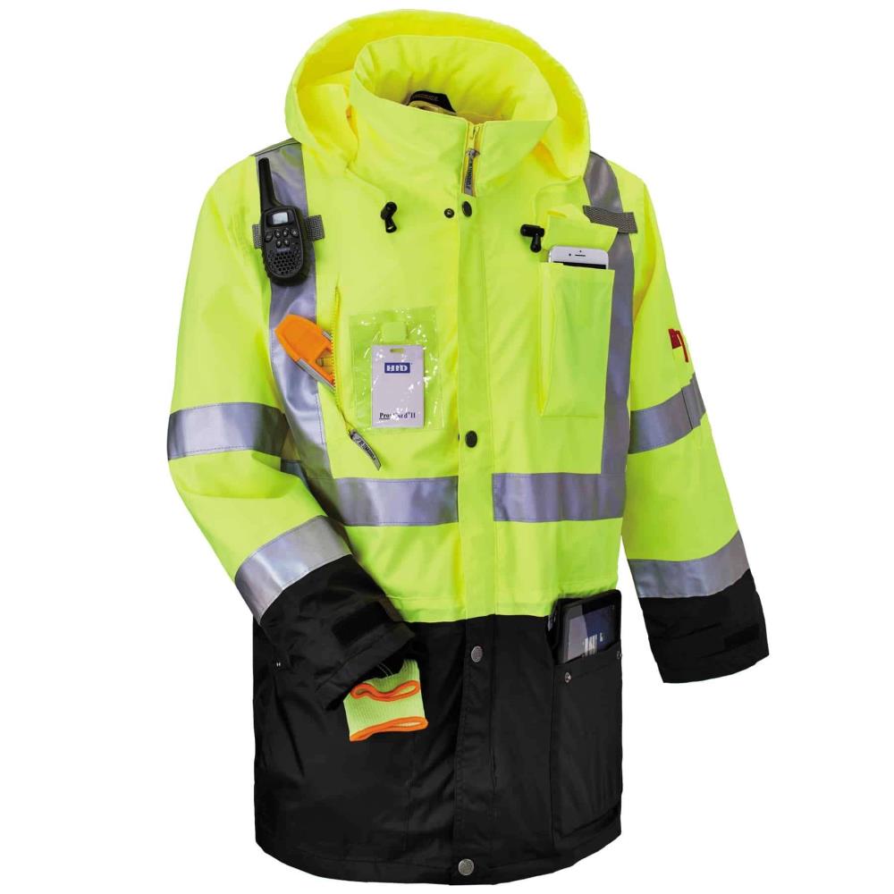 Chamarra de Trabajo con Capucha en color Lima para Adulto (talla 4XL) GloWear