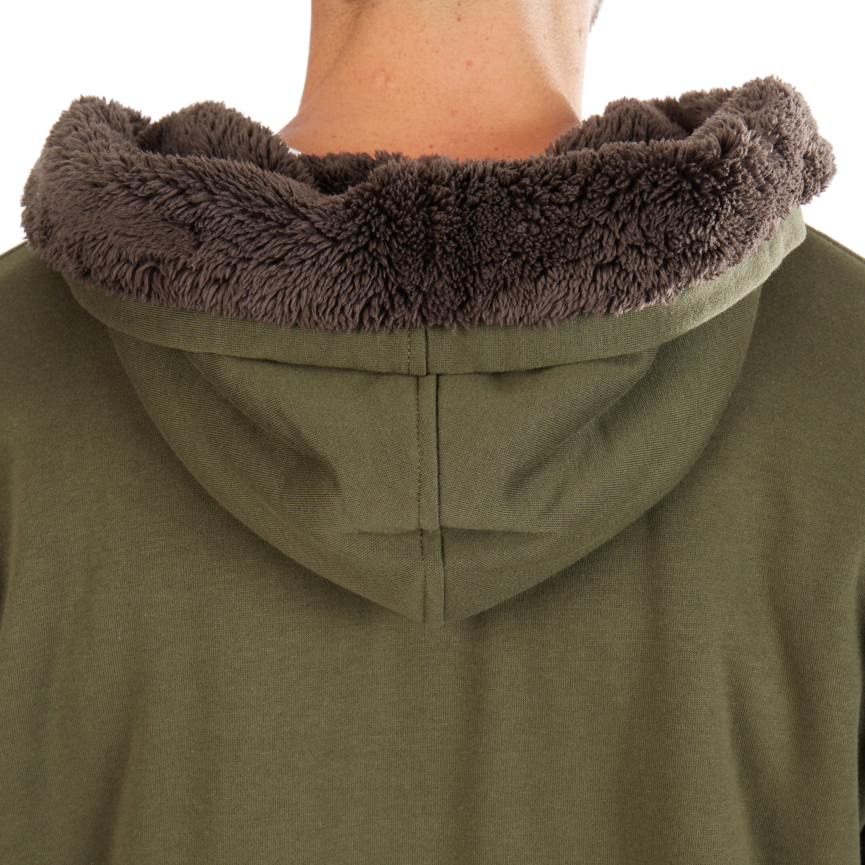 Sudadera con Capucha Aislante de Forro Polar en Poliéster Negro Oliva para Hombres de Smith's Workwear (Grande) S4522-BLKOL-L