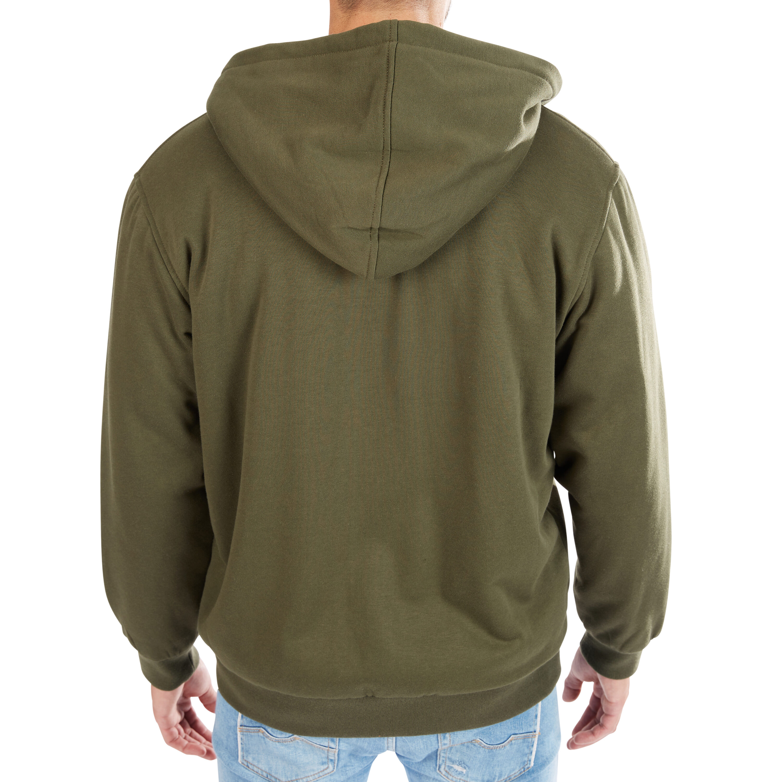 Sudadera con Capucha Aislante de Forro Polar en Poliéster Negro Oliva para Hombres de Smith's Workwear (Grande) S4522-BLKOL-L