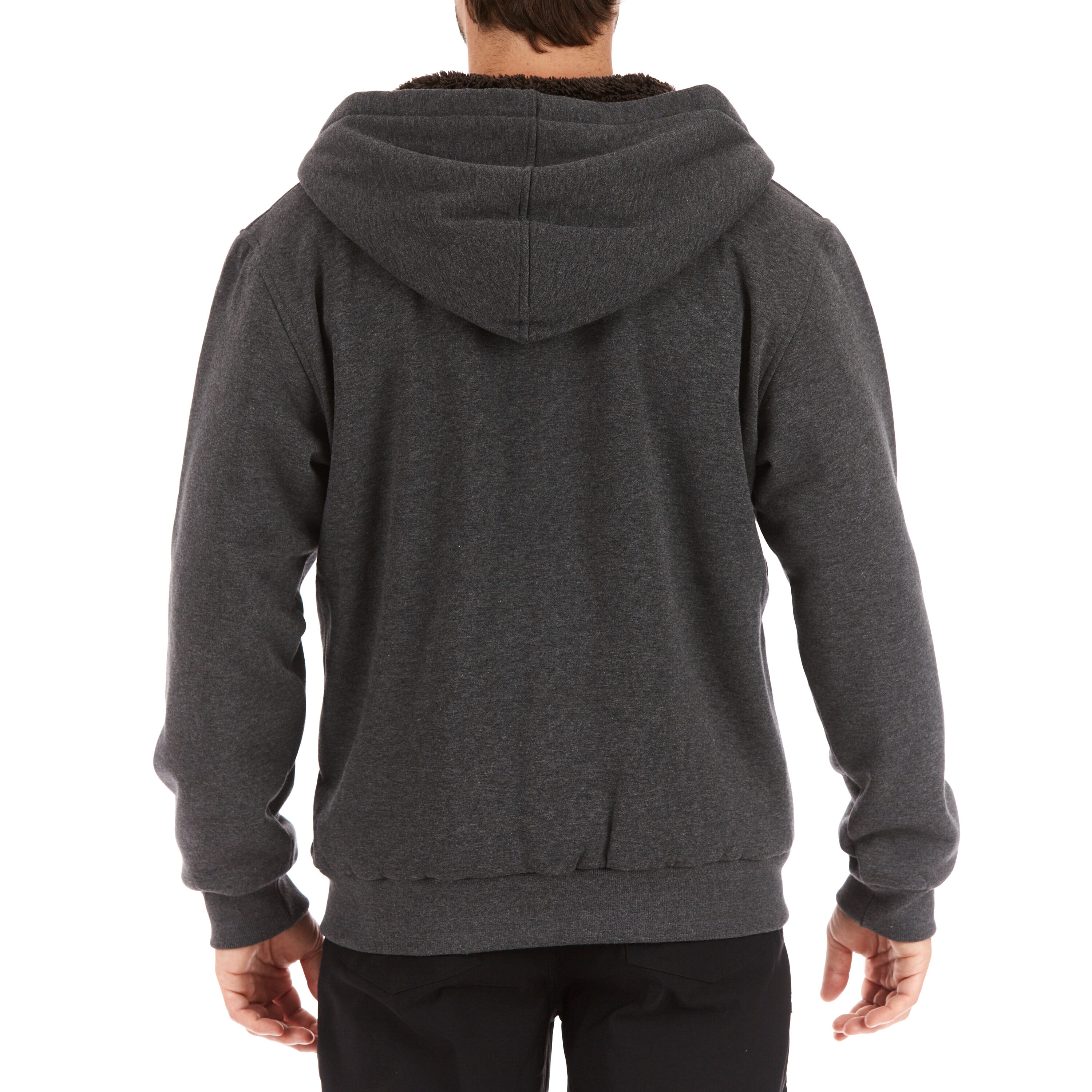 Sudadera con capucha aislada de polar en gris grafito para hombres de Smith's Workwear (Grande)