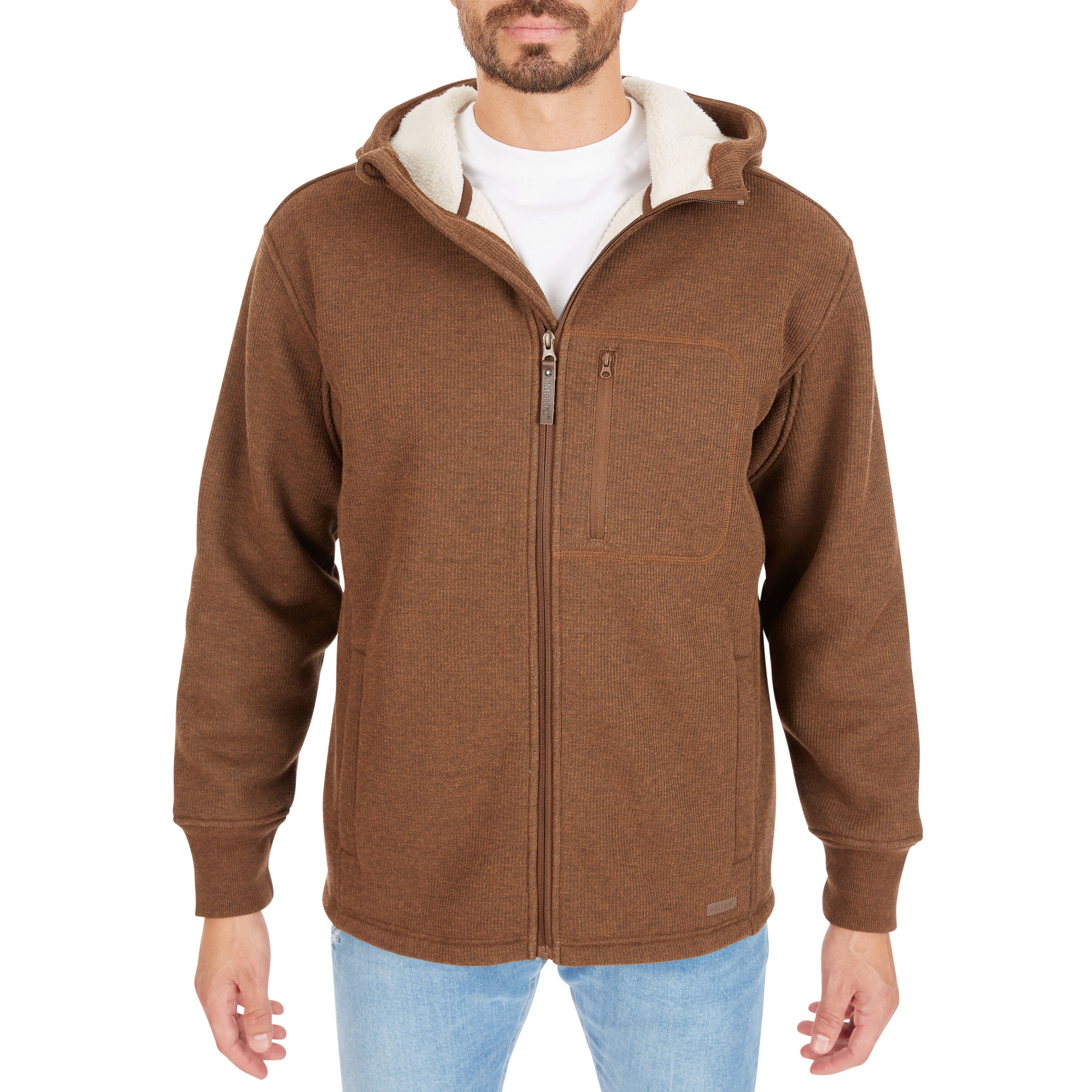 Chamarra de Trabajo Aislada con Capucha de Poliéster en Tonos Avellana para Hombre de Smith's Workwear (Grande)