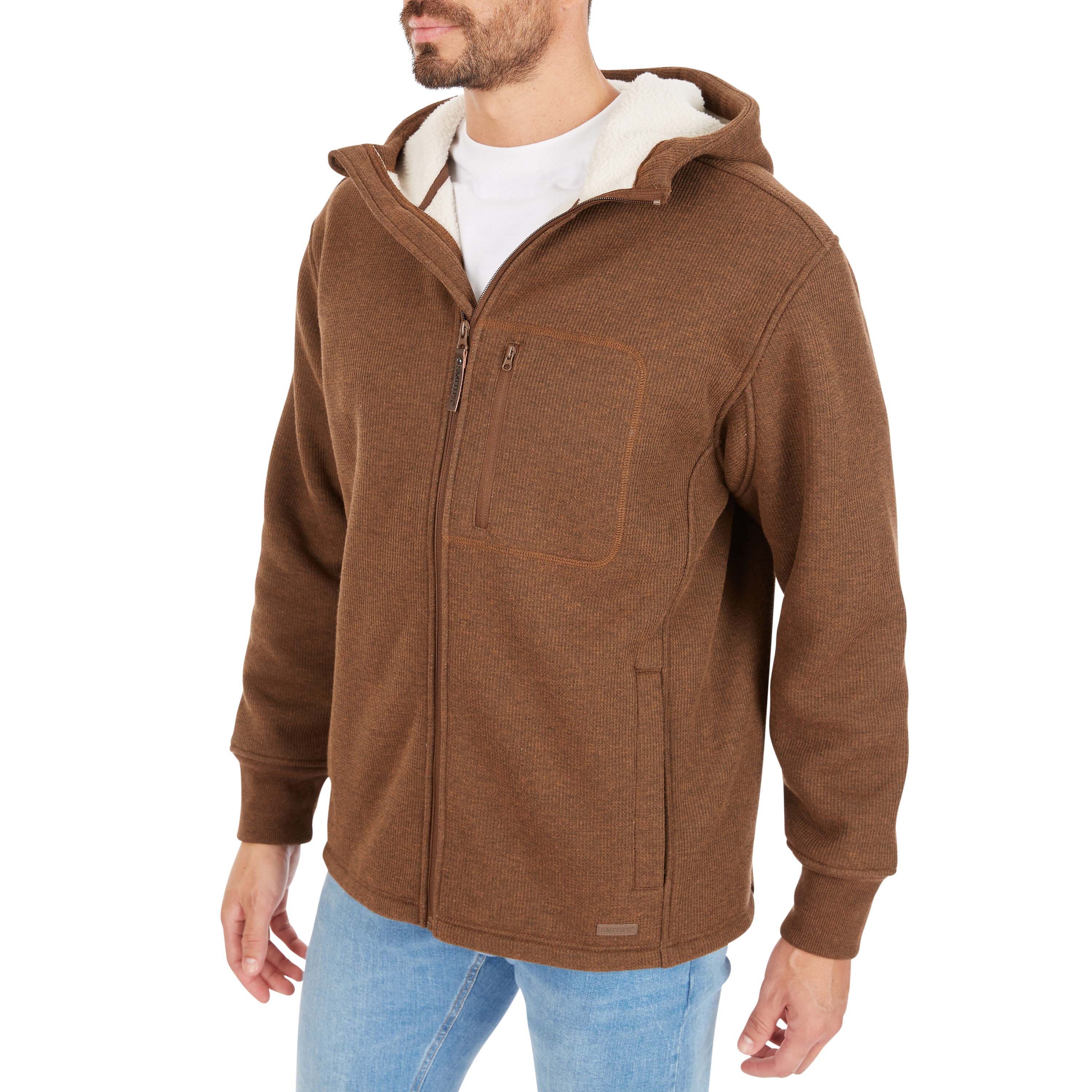 Chamarra de Trabajo Aislada con Capucha de Poliéster en Tonos Avellana para Hombre de Smith's Workwear (Grande)