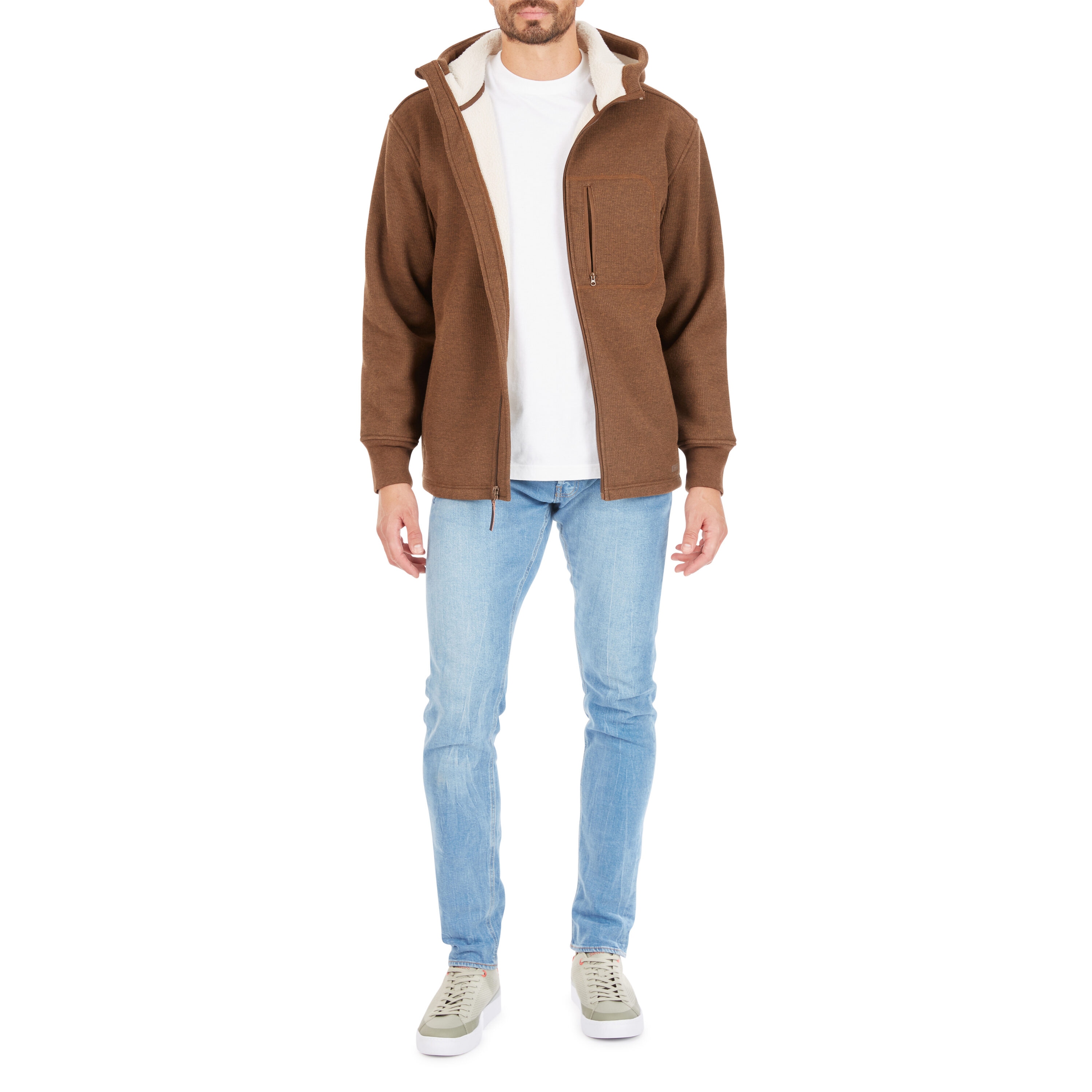 Chamarra de Trabajo Aislada con Capucha de Poliéster en Tonos Avellana para Hombre de Smith's Workwear (Grande)