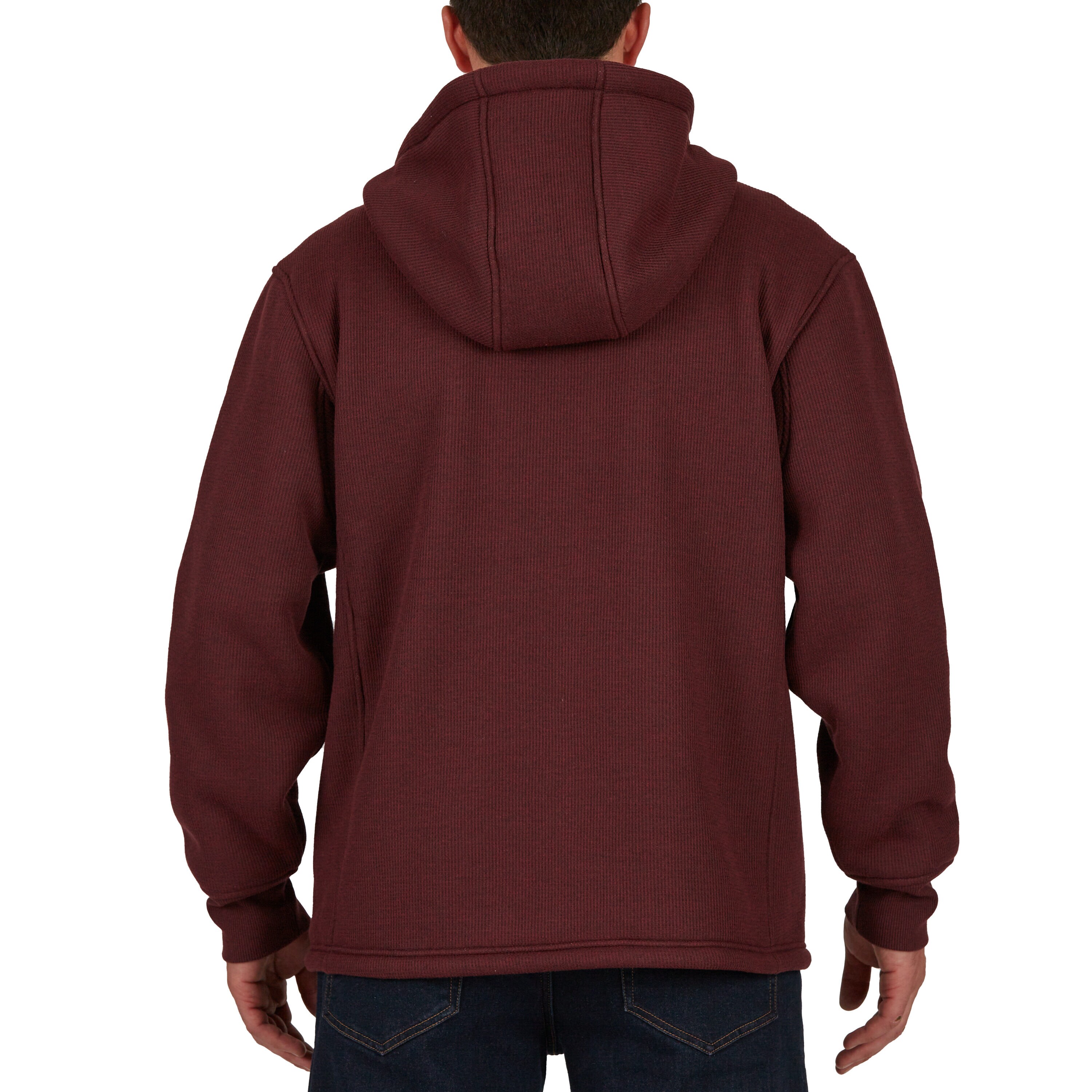 Chamarra de trabajo aislada con capucha de poliéster en color borgoña para hombre de Smith's Workwear (talla grande)