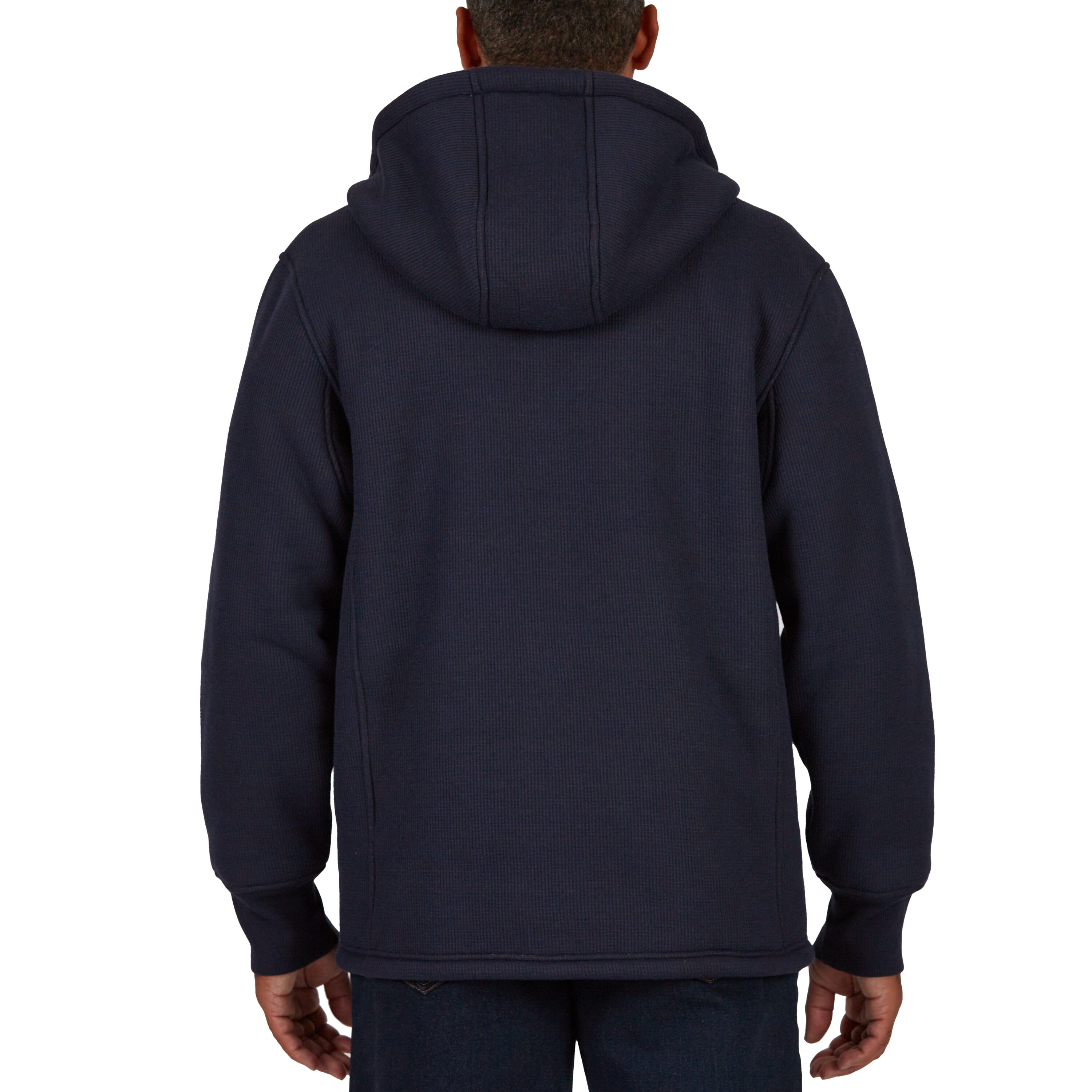 Chamarra de trabajo aislada con capucha de poliéster en azul marino jaspeado para hombre de Smith's Workwear (Talla Grande)