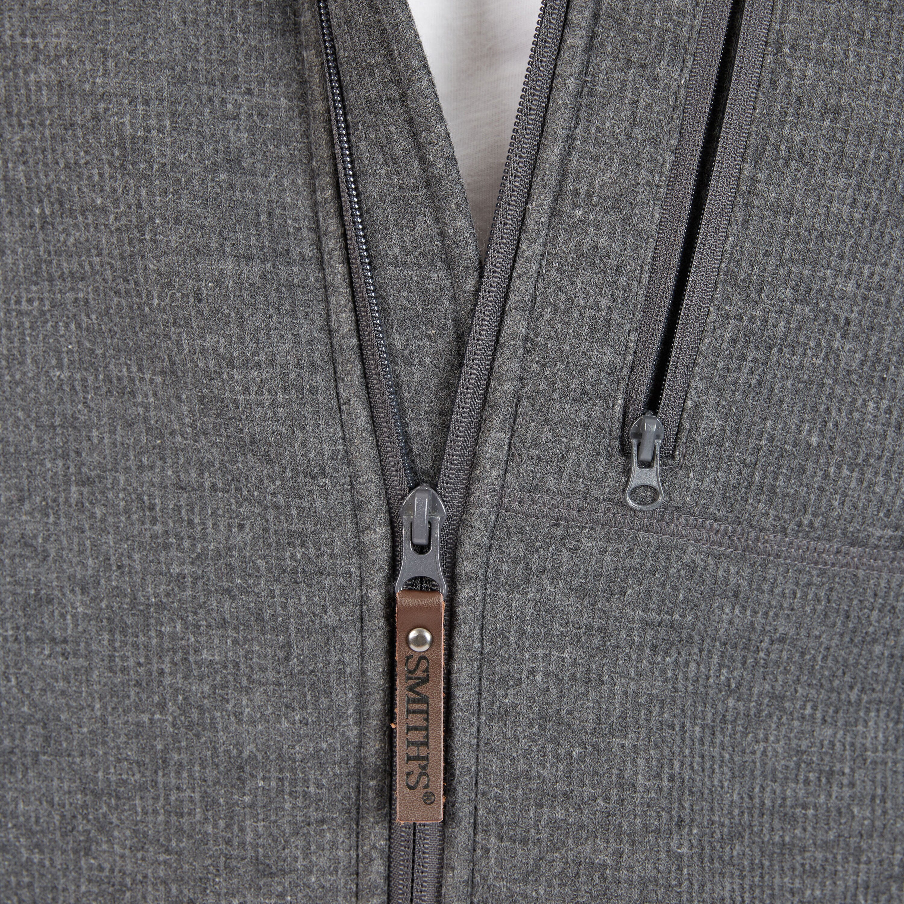 Chamarra de trabajo aislada con capucha de poliéster en carbón jaspeado para hombre de Smith's Workwear (Grande)
