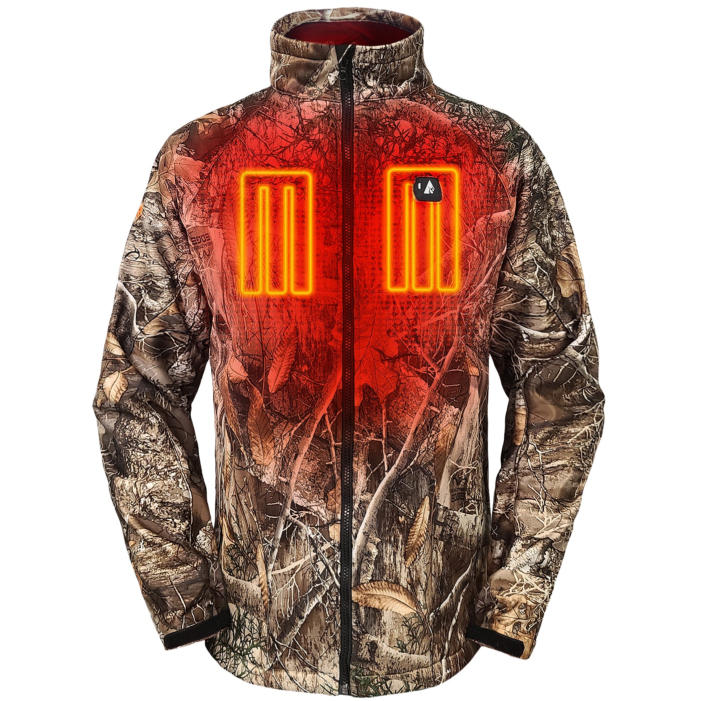 Chamarra térmica con estampado de camuflaje Real Tree para hombre de ActionHeat (Talla Mediana) Incluye batería AH-JKT-5V-M-C-M.