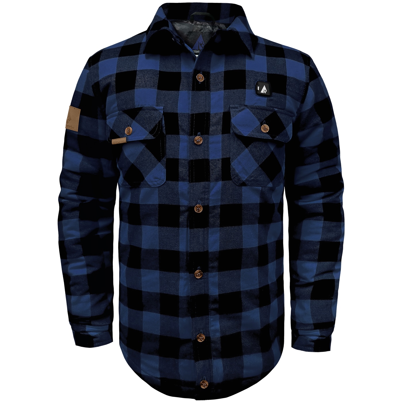 Chamarra Térmica para Adulto Unisex en Azul/Negro de Peso Medio (Talla S)