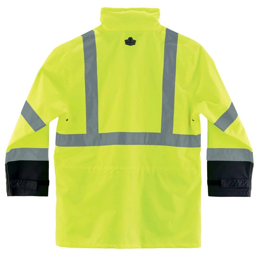 Chamarra de trabajo con capucha en color verde limón para adulto unisex (3XL) 25327