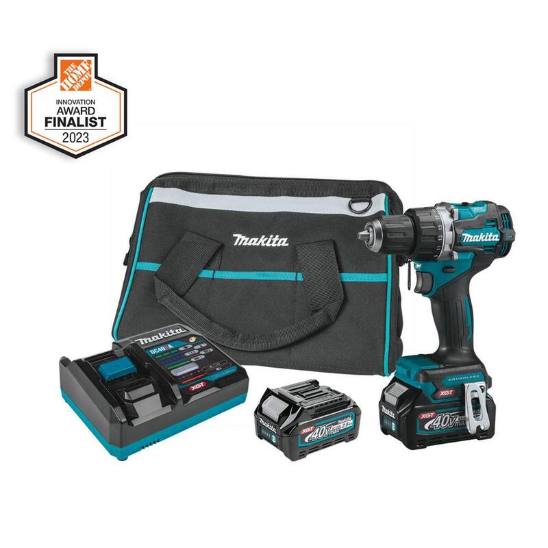 Kit de taladro atornillador inalámbrico compacto sin escobillas de 1/2 pulg. Makita 40V Max XGT (2.5Ah) - GFD02D