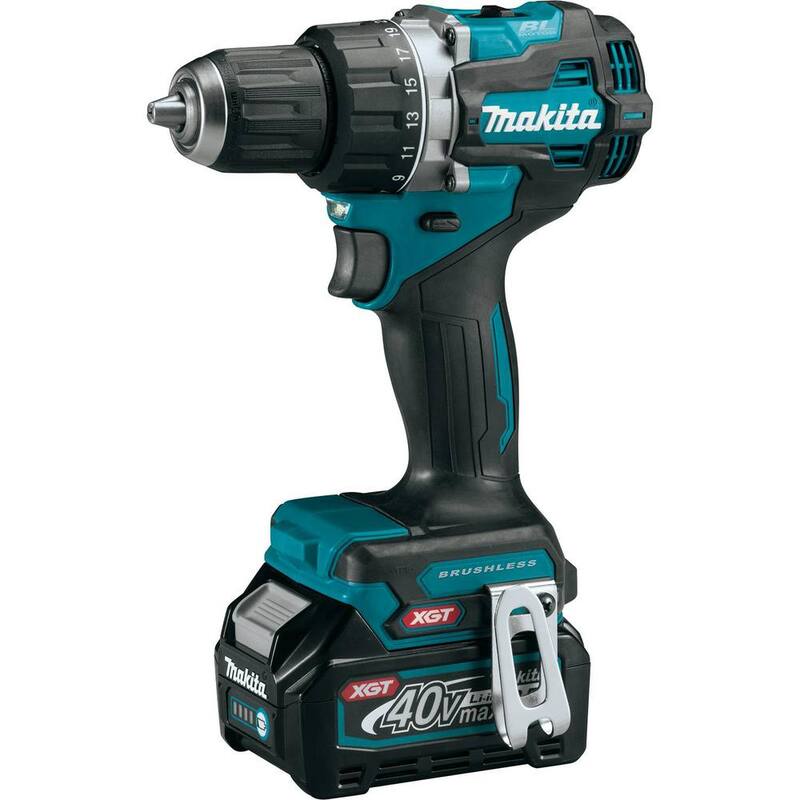 Kit de taladro atornillador inalámbrico compacto sin escobillas de 1/2 pulg. Makita 40V Max XGT (2.5Ah) - GFD02D