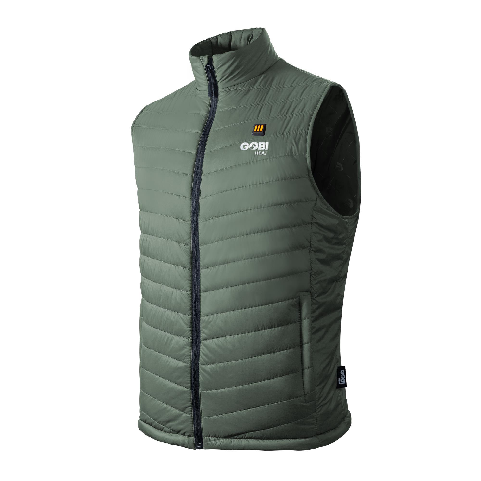 Chaleco térmico de poliéster verde para hombre de Gobi Heat talla 2XL DU-MO-2XL