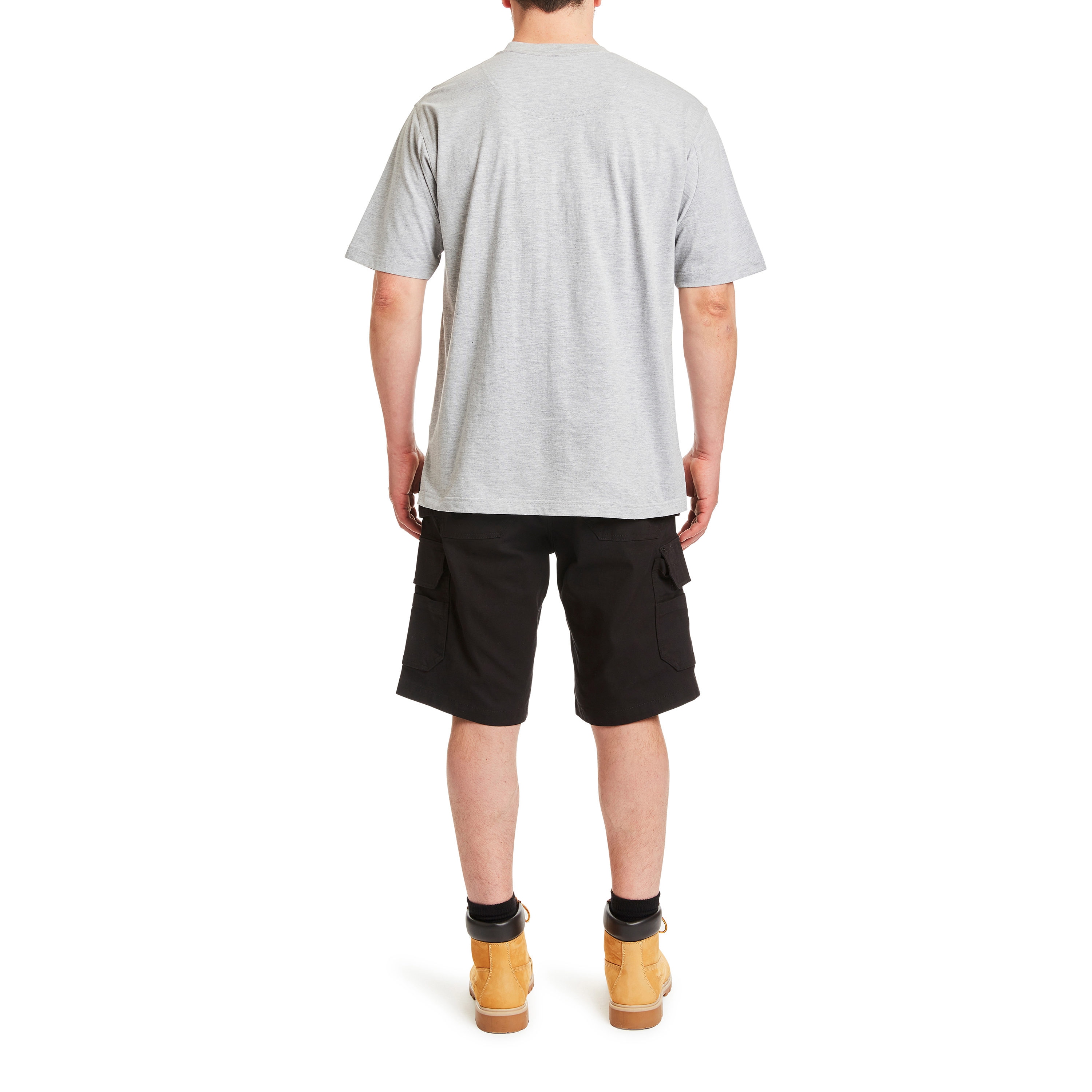 Playera de manga corta gris de punto para hombre de Smith's Workwear (Grande)