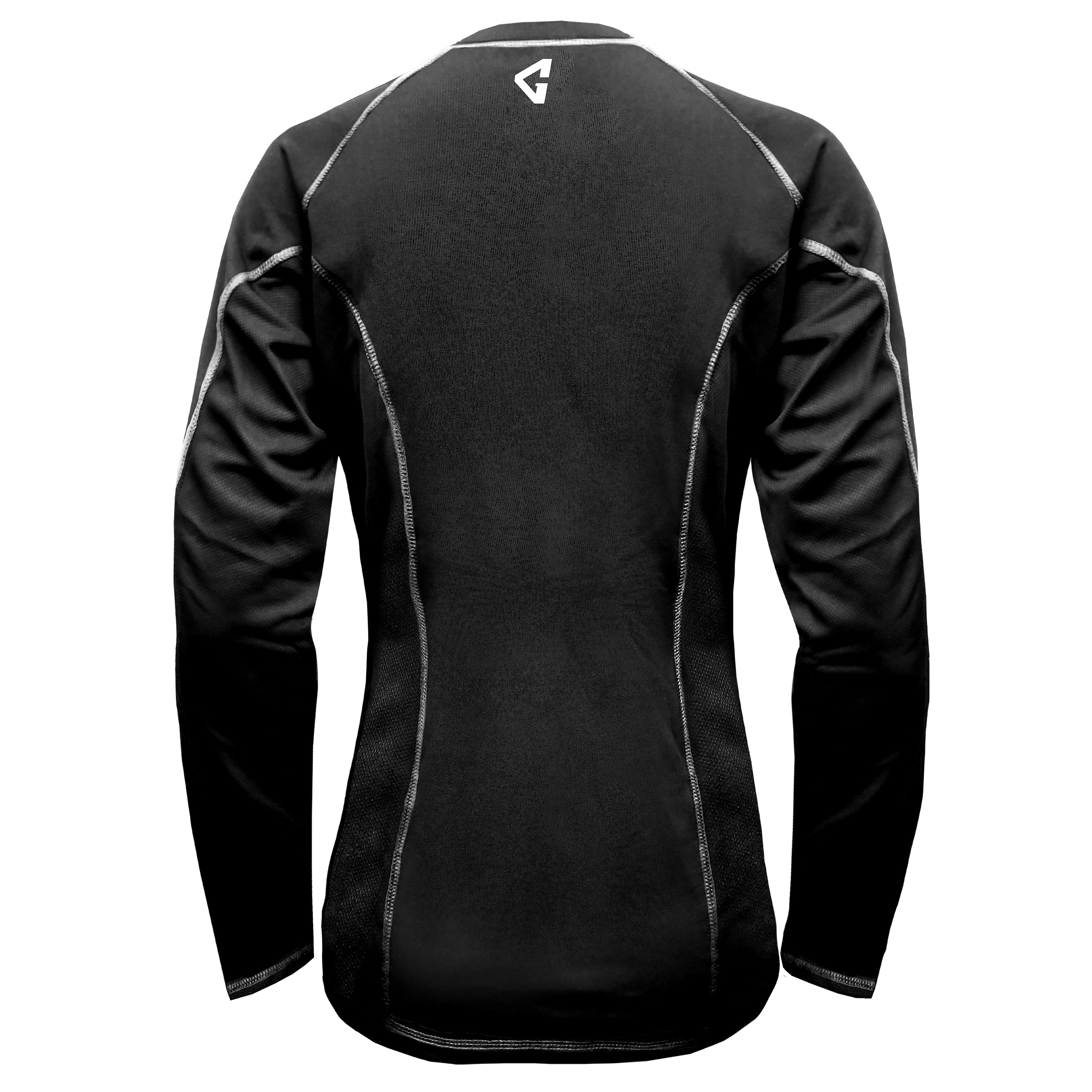 Playera térmica negra de manga larga para mujer Gerbing (2XL)