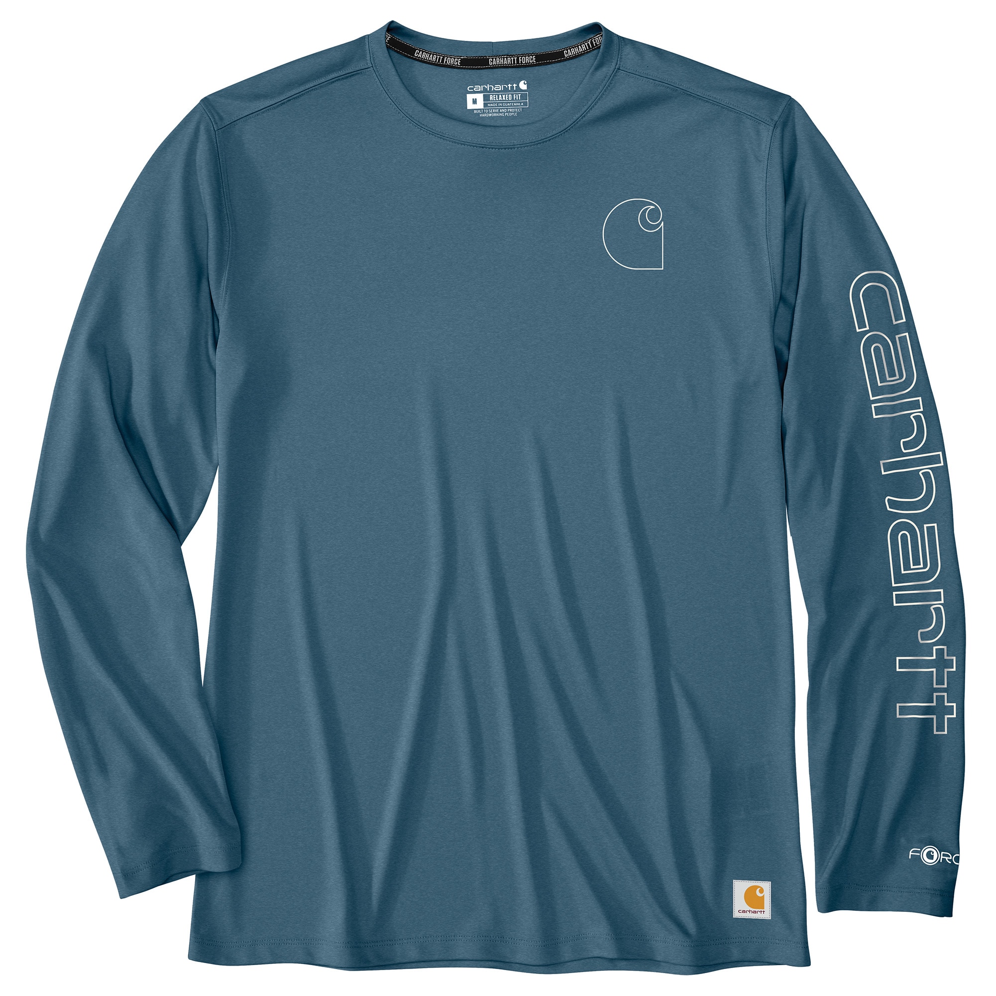 Playera de manga larga azul para hombres de Carhartt (talla L)