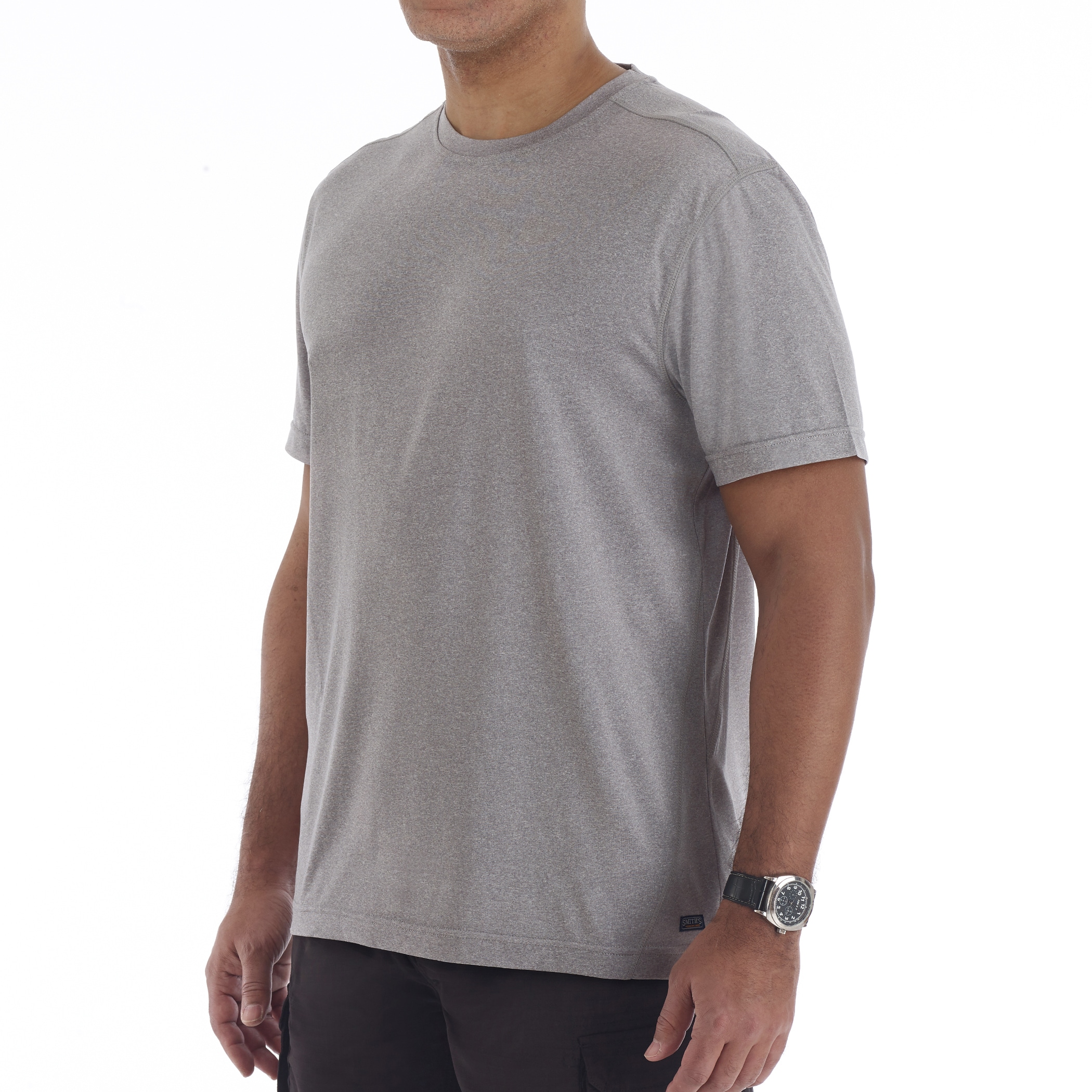 Playera de manga corta de punto gris para hombre de Smith's Workwear (talla 2XL)