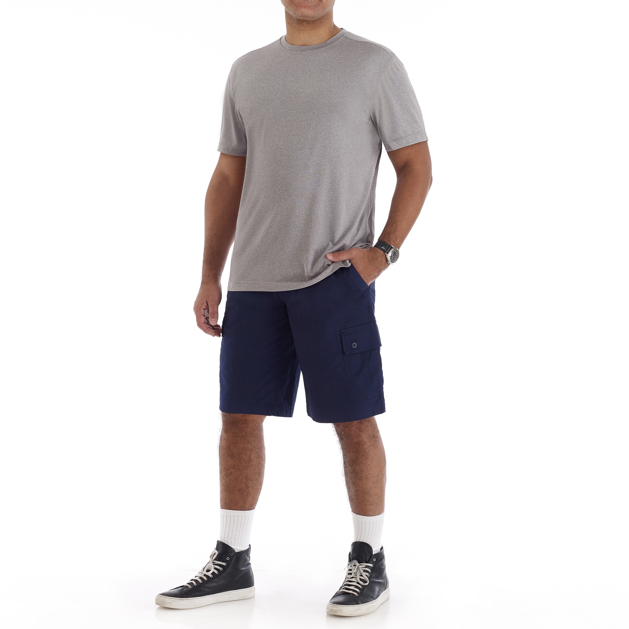 Playera de manga corta de punto gris para hombre de Smith's Workwear (talla 2XL)