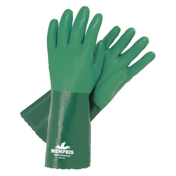 Guantes resistentes a químicos Mcr Safety 14", Neopreno, XL, 1 par - 6914XL
