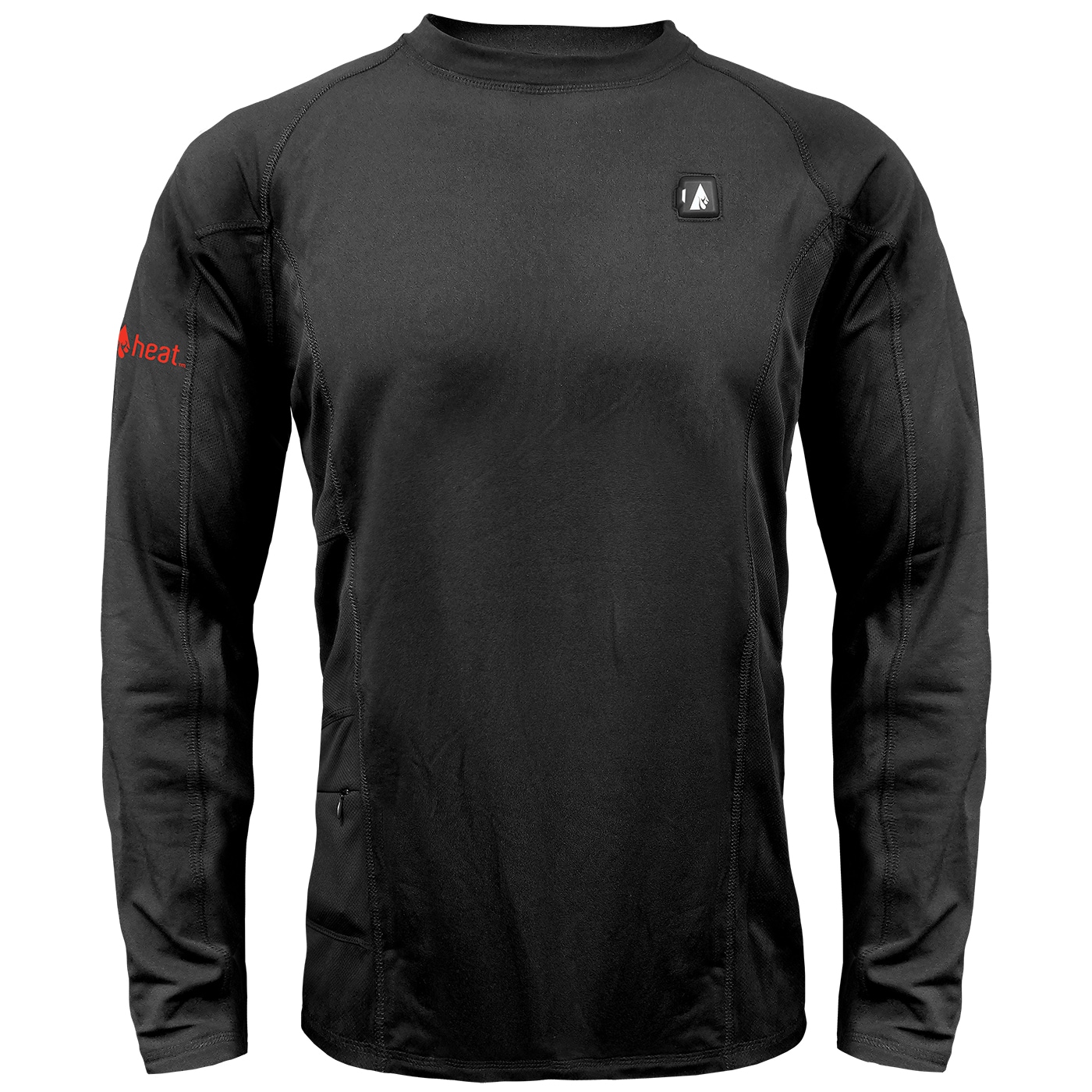 Playera térmica de manga larga negra para hombre con calefacción ActionHeat (3XL)