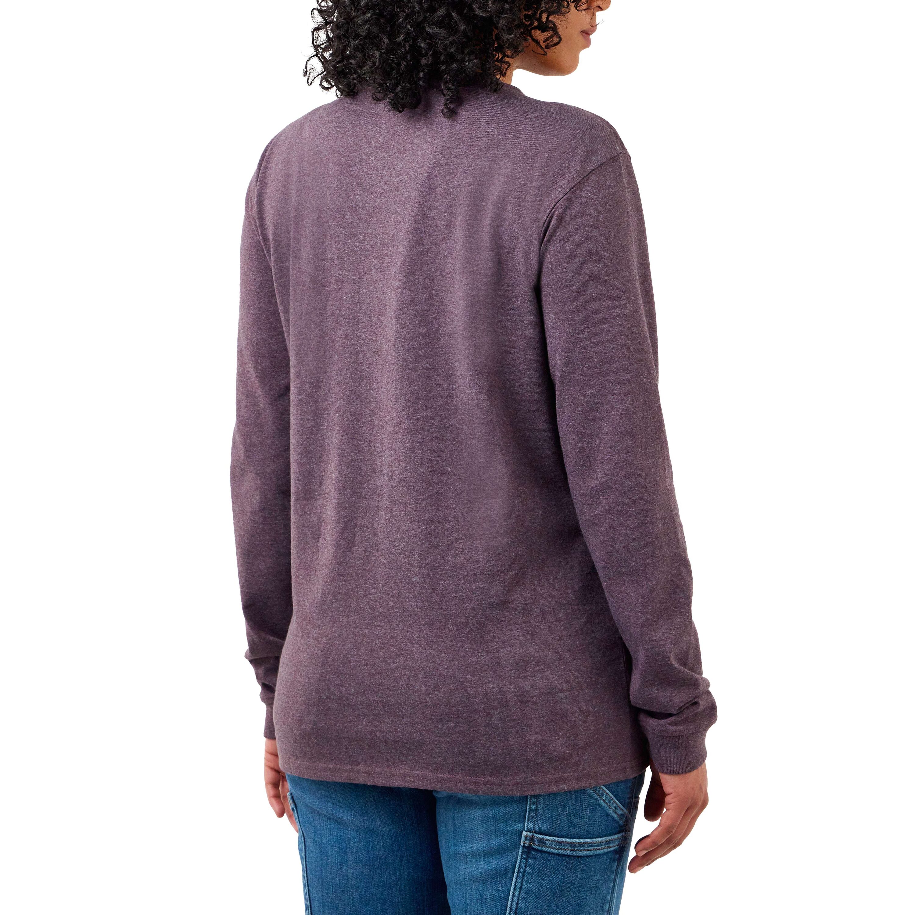 Playera de manga larga color morado para mujer de Carhartt (Talla Mediana) 103401-V27MREG