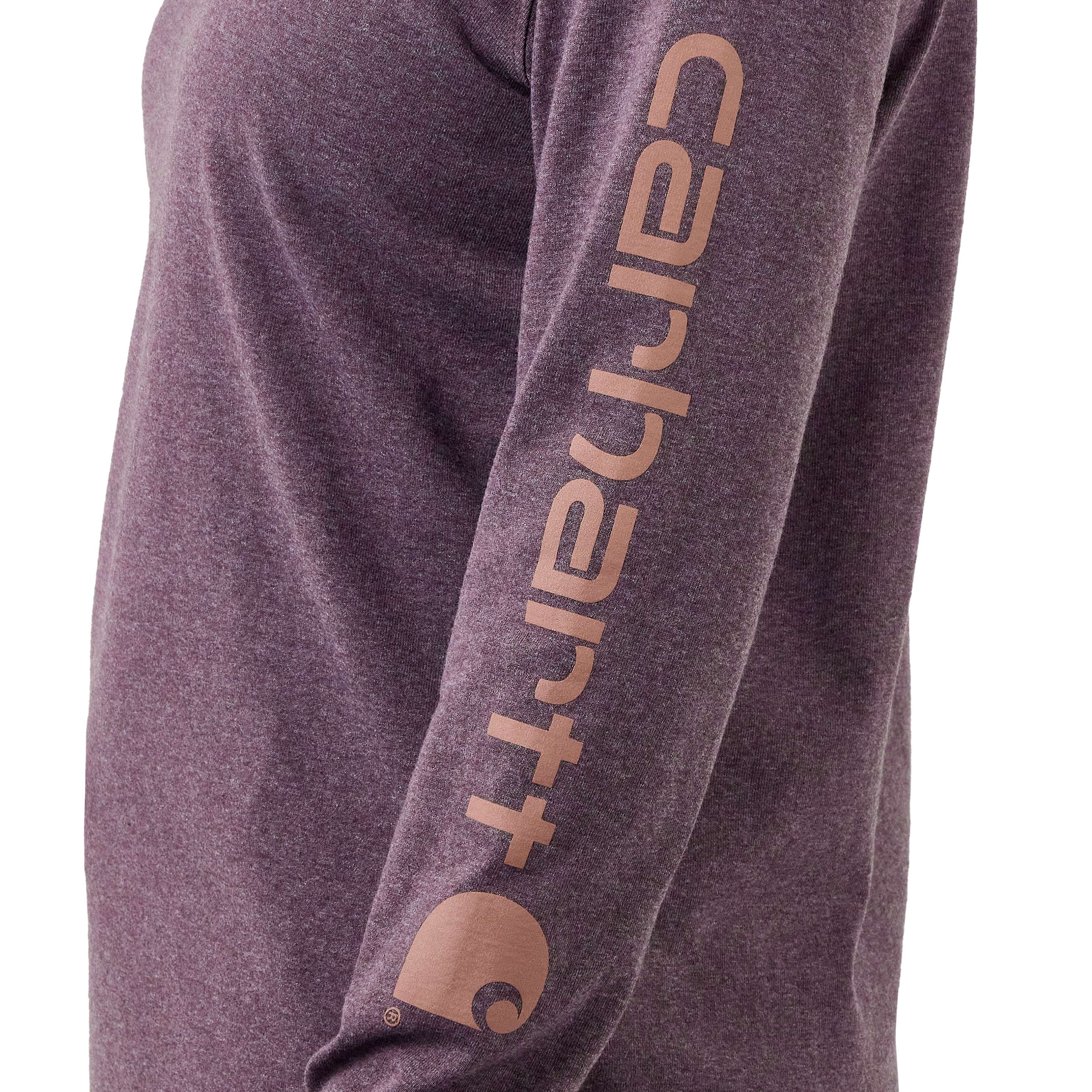 Playera de manga larga color morado para mujer de Carhartt (Talla Mediana) 103401-V27MREG