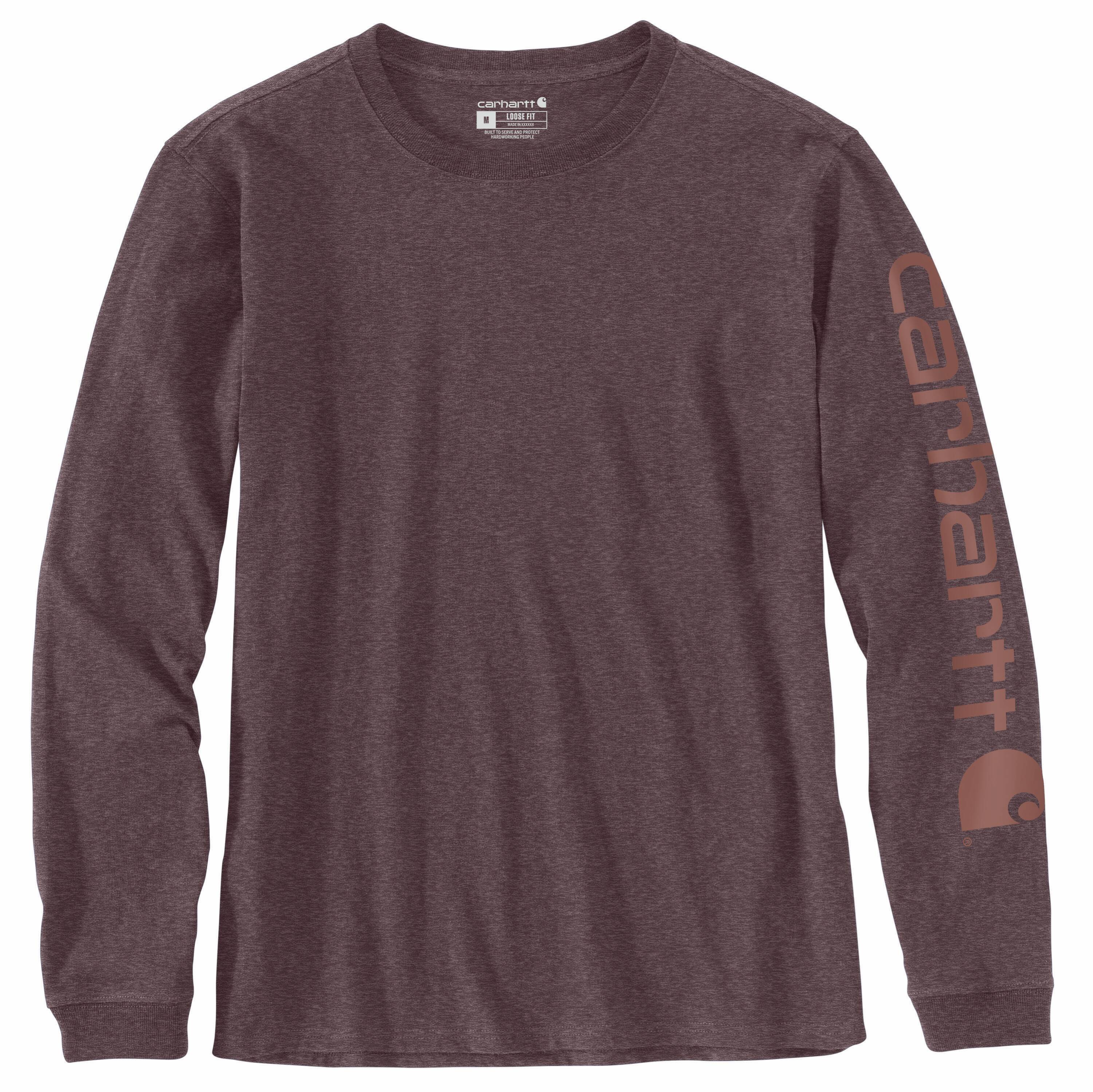 Playera de manga larga color morado para mujer de Carhartt (Talla Mediana) 103401-V27MREG