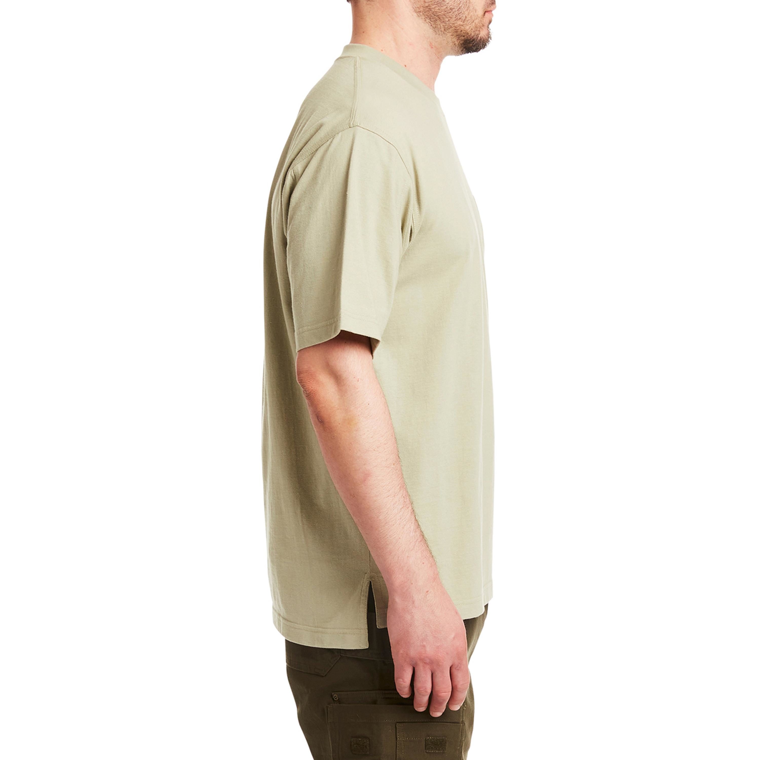 Playera de manga corta verde sólido de punto para hombres de Smith's Workwear (Talla Mediana)