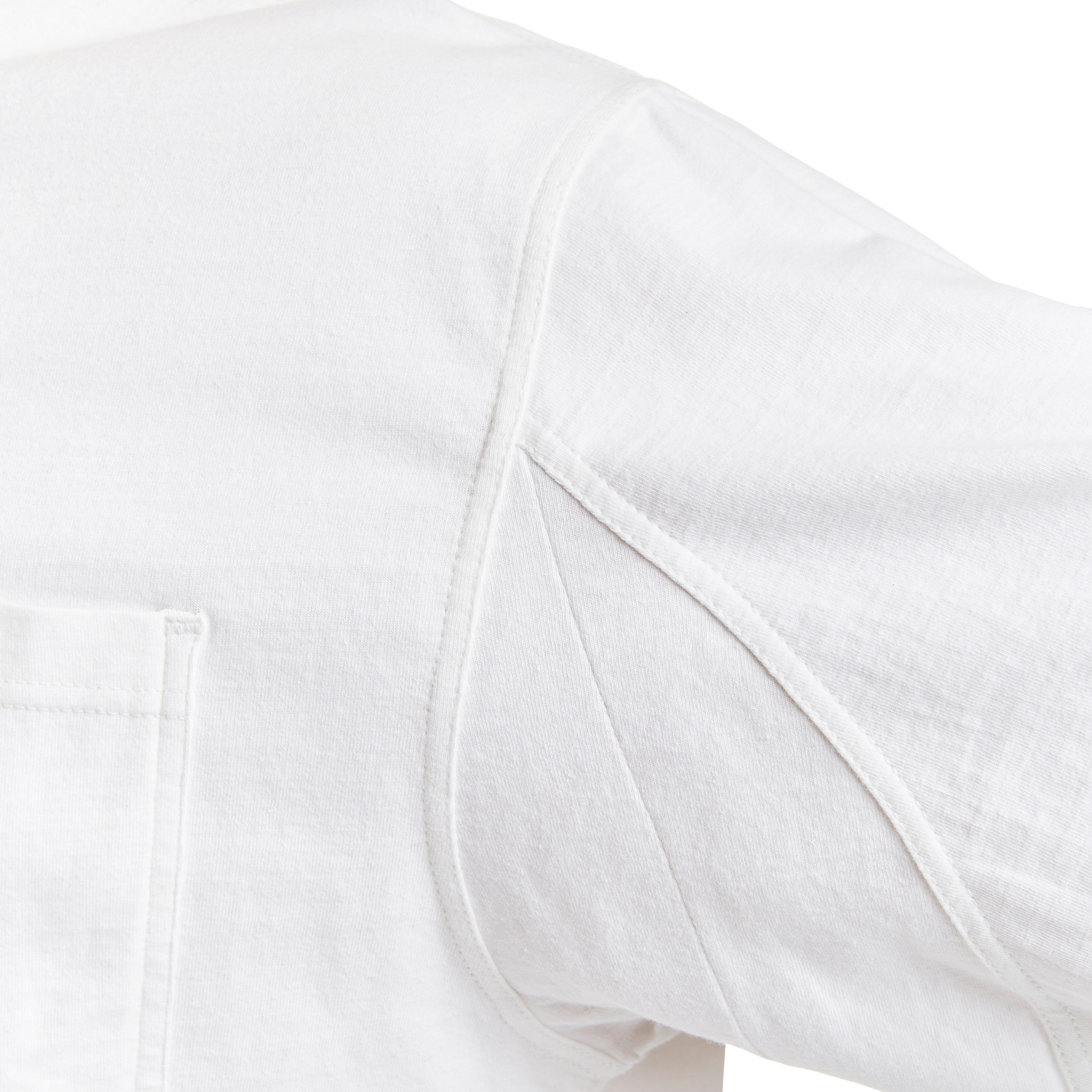 Playera básica de punto blanco de manga corta para hombre de Smith's Workwear (Talla Grande)
