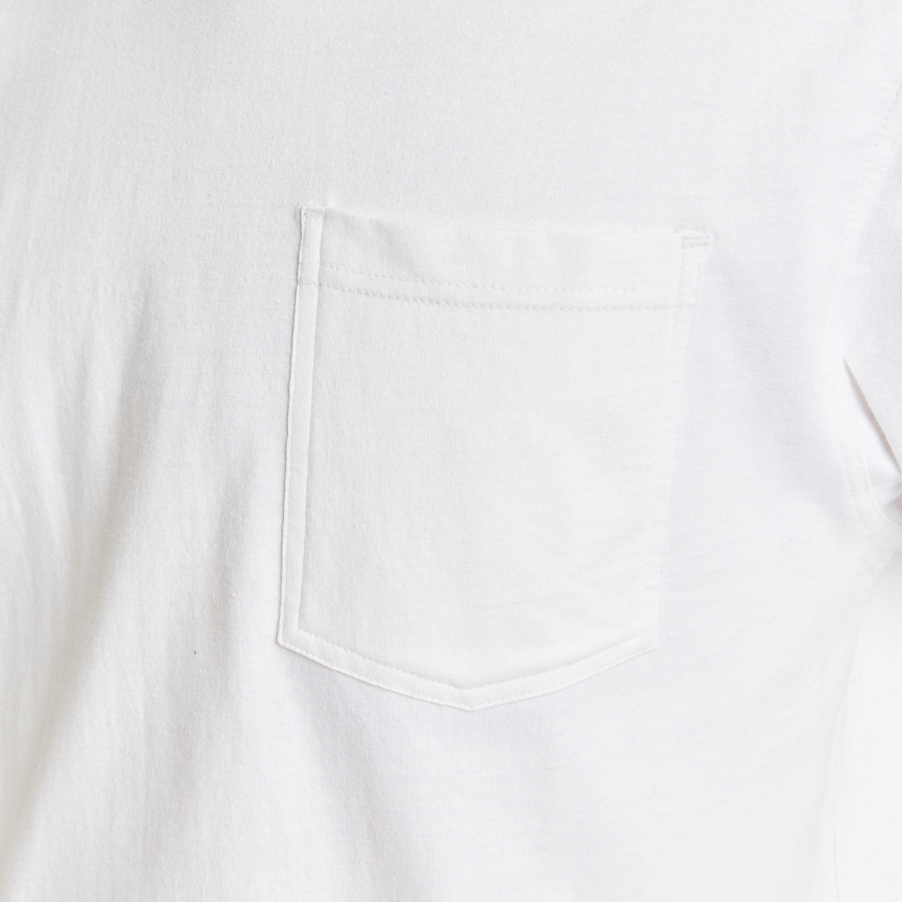 Playera básica de punto blanco de manga corta para hombre de Smith's Workwear (Talla Grande)