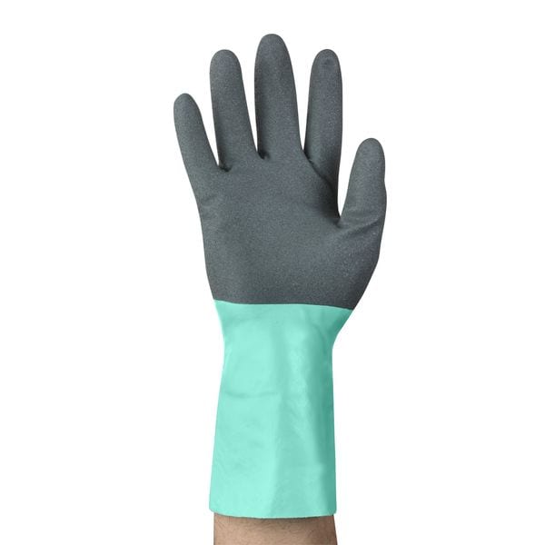 Guantes Resistentes a Químicos de Nitrilo Ansell de 11", Talla 9, 1 Par - 58-128