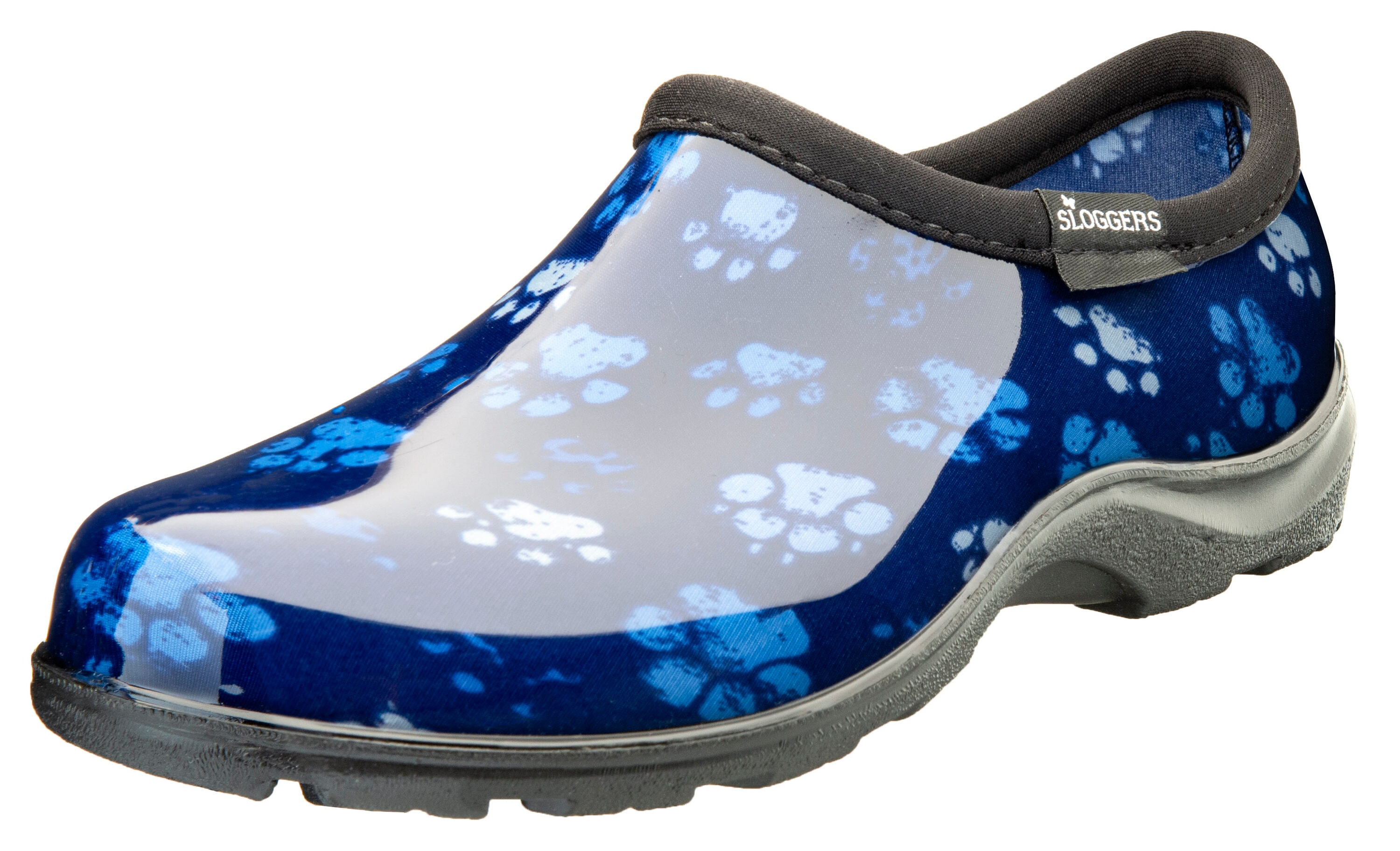 Zapatos Impermeables Azules con Estampado "Grungy Paw" para Mujer Talla 9 Mediana