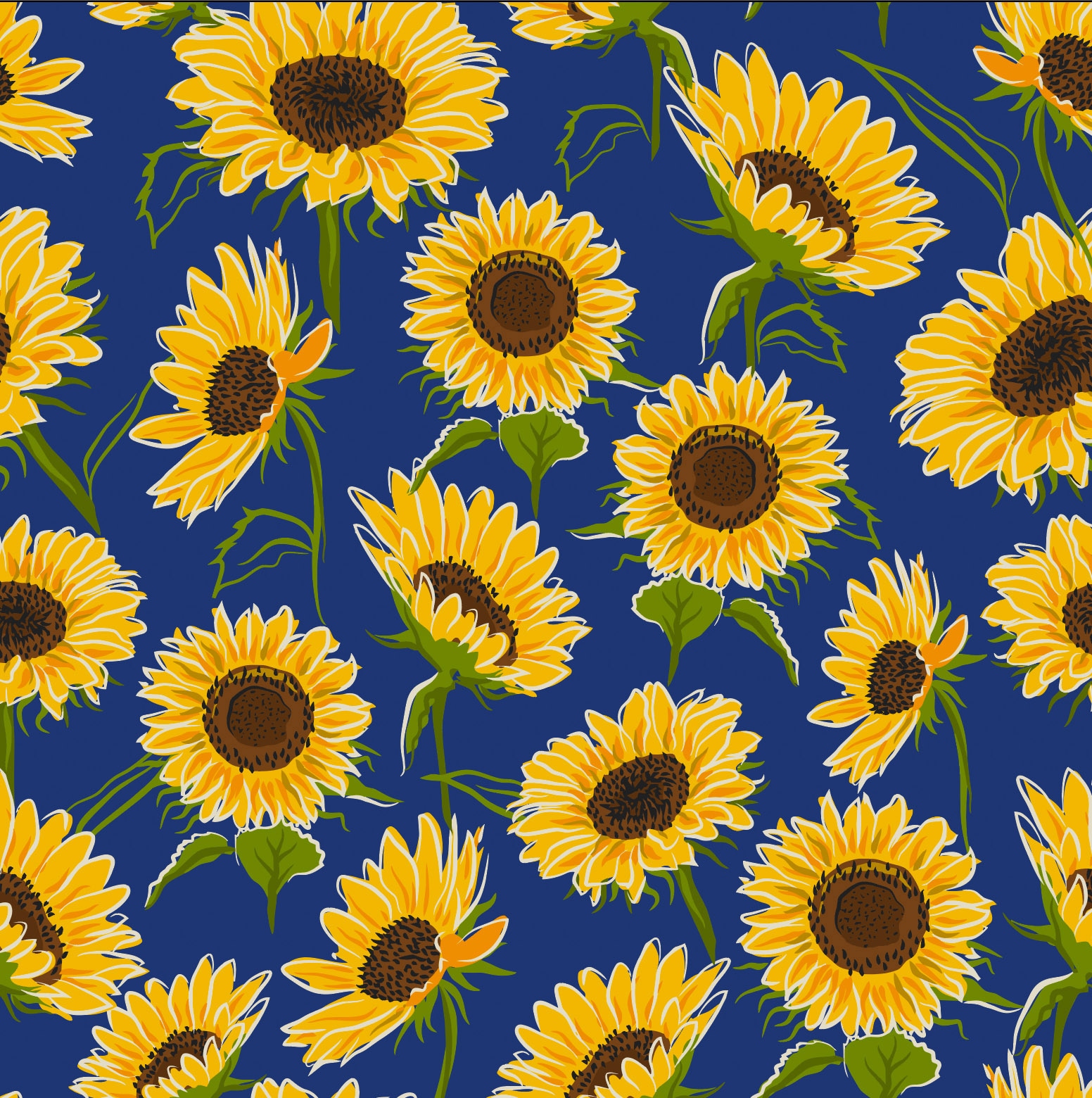 Sloggers Zapatos impermeables azules con estampado de girasoles para mujer Talla: 9 Mediana 5123SUNBL09