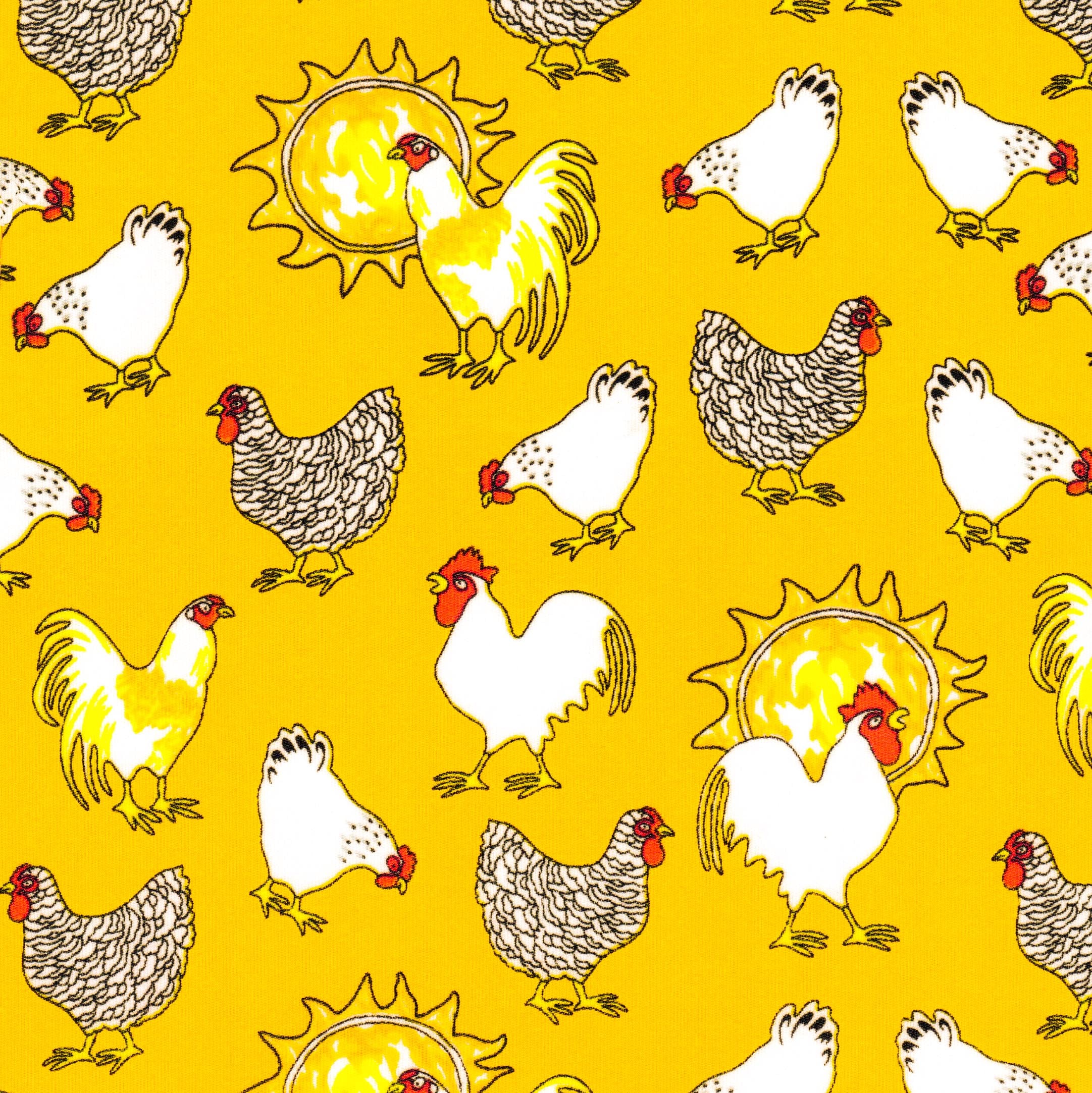 Zapatos impermeables amarillos con estampado de gallinas para mujer, talla 9 mediana.