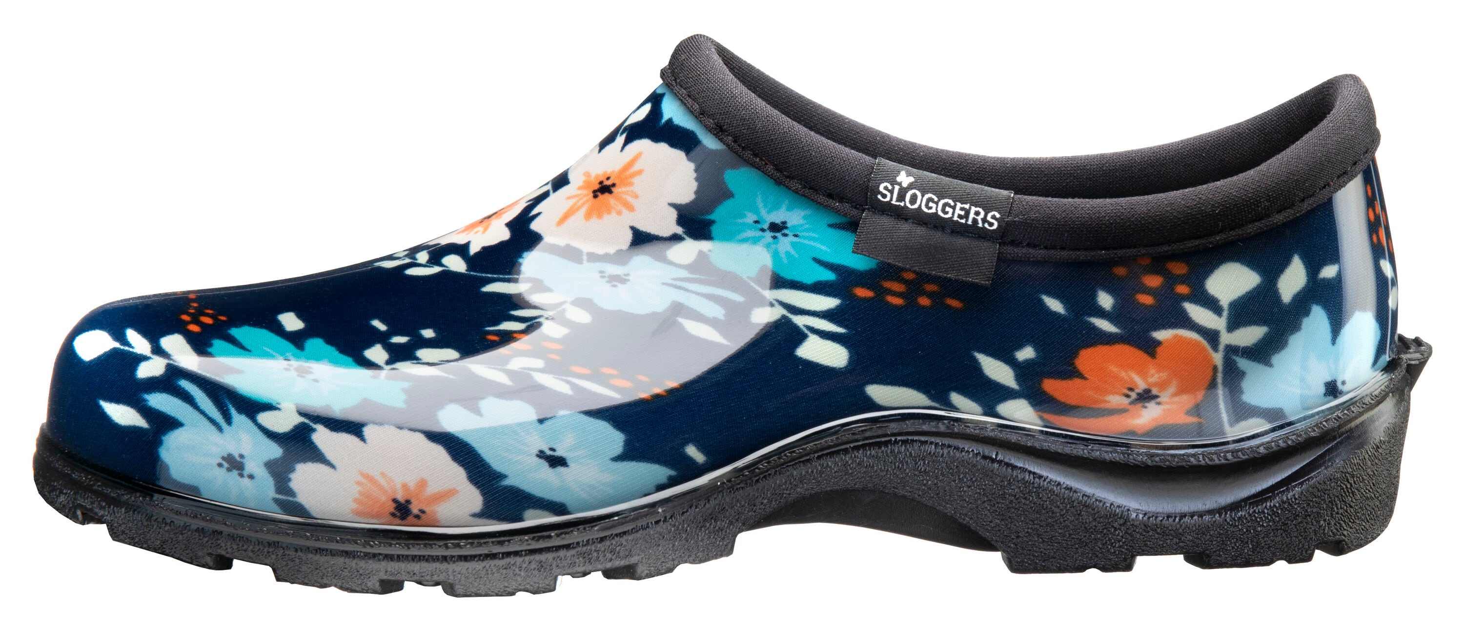 Zapatos Impermeables de Mujer con Estampado Floral Moderno en Negro Talla: 9 Mediano 5120MODBK09