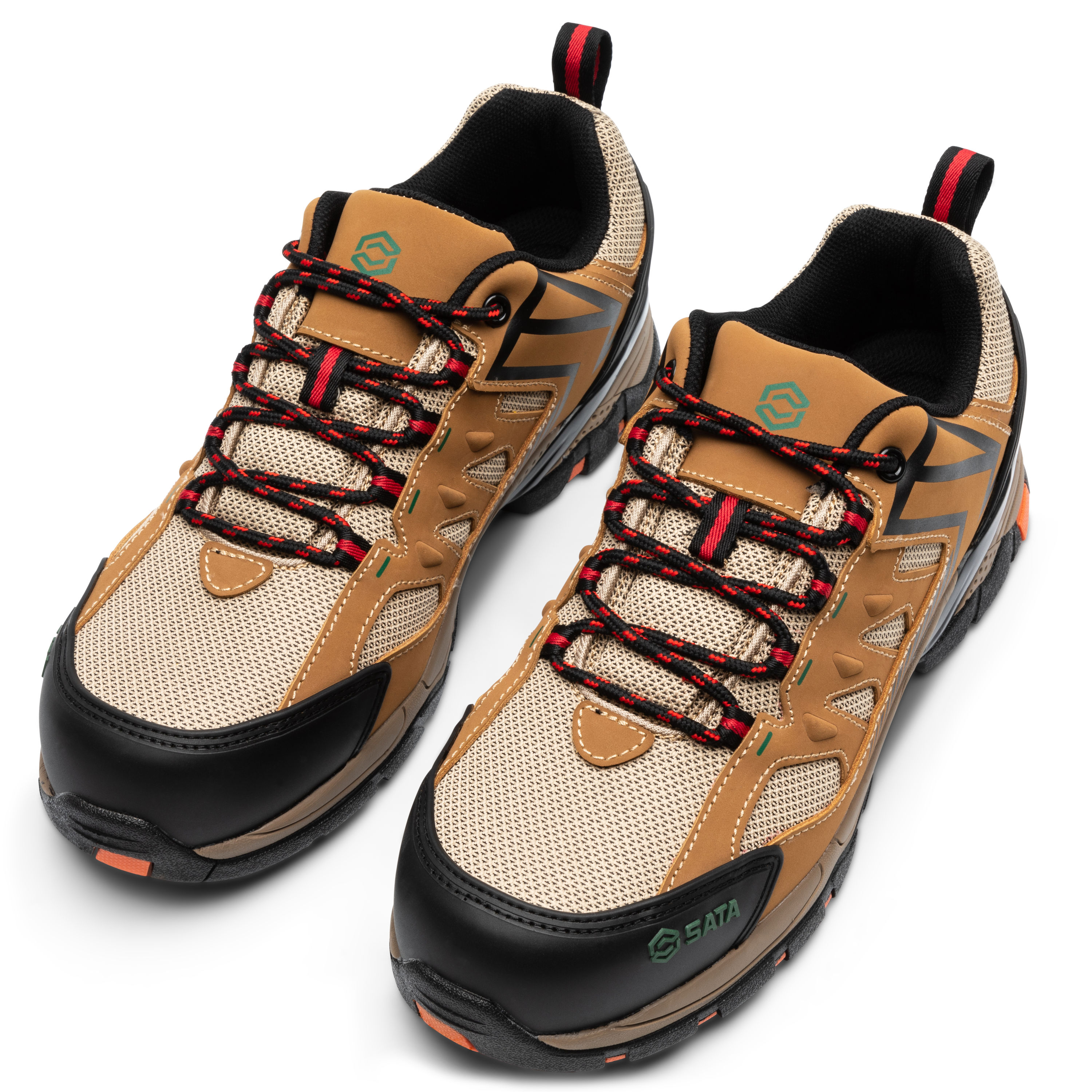 Zapatos Tan/Negro para Hombre Talla: 12 Ancho STFF0401-12W