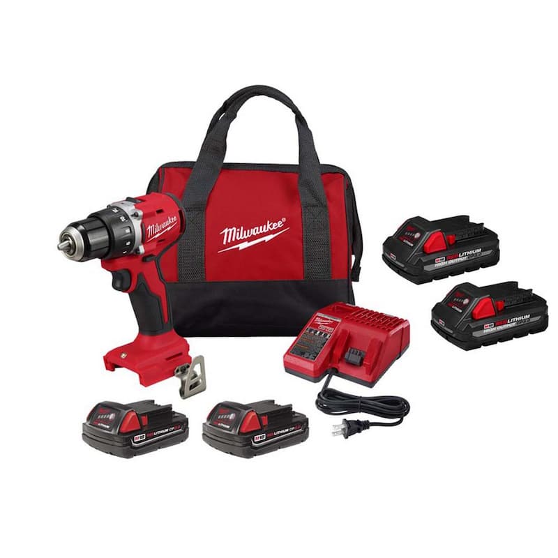 Milwaukee M18 18-Volt Lithium-Ion Brushless Cordless 1/2 in. Compact Drill/Driver Kit con (4) Baterías, Cargador y Estuche - 3601-22CT-48-11-1837

Milwaukee M18 18-Voltio Iones de Litio sin Escobillas Inalámbrico 1/2 pulg. Kit de Taladro/Atornillador Compacto con (4) Baterías, Cargador y Estuche - 3601-22CT-48-11-1837