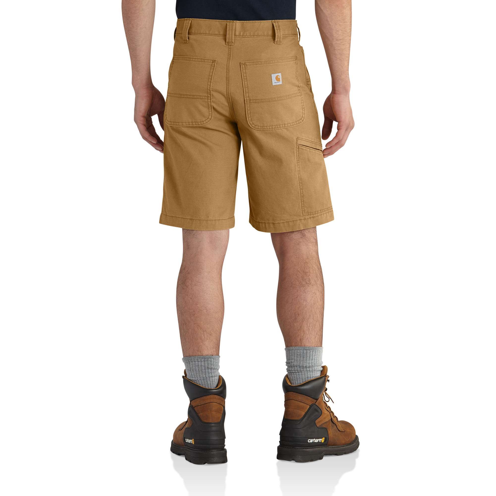 Shorts de Carpintero de Lona en Hickory para Hombre de Carhartt de 10 Pulgadas (Talla: 36) 102514-918W36