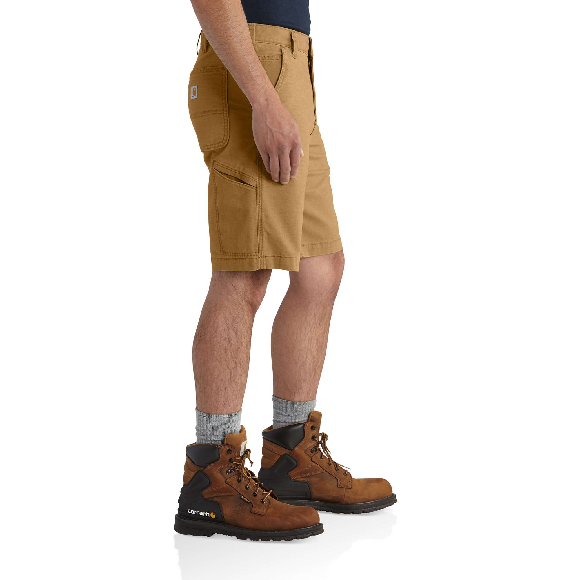 Shorts de Carpintero de Lona en Hickory para Hombre de Carhartt de 10 Pulgadas (Talla: 36) 102514-918W36