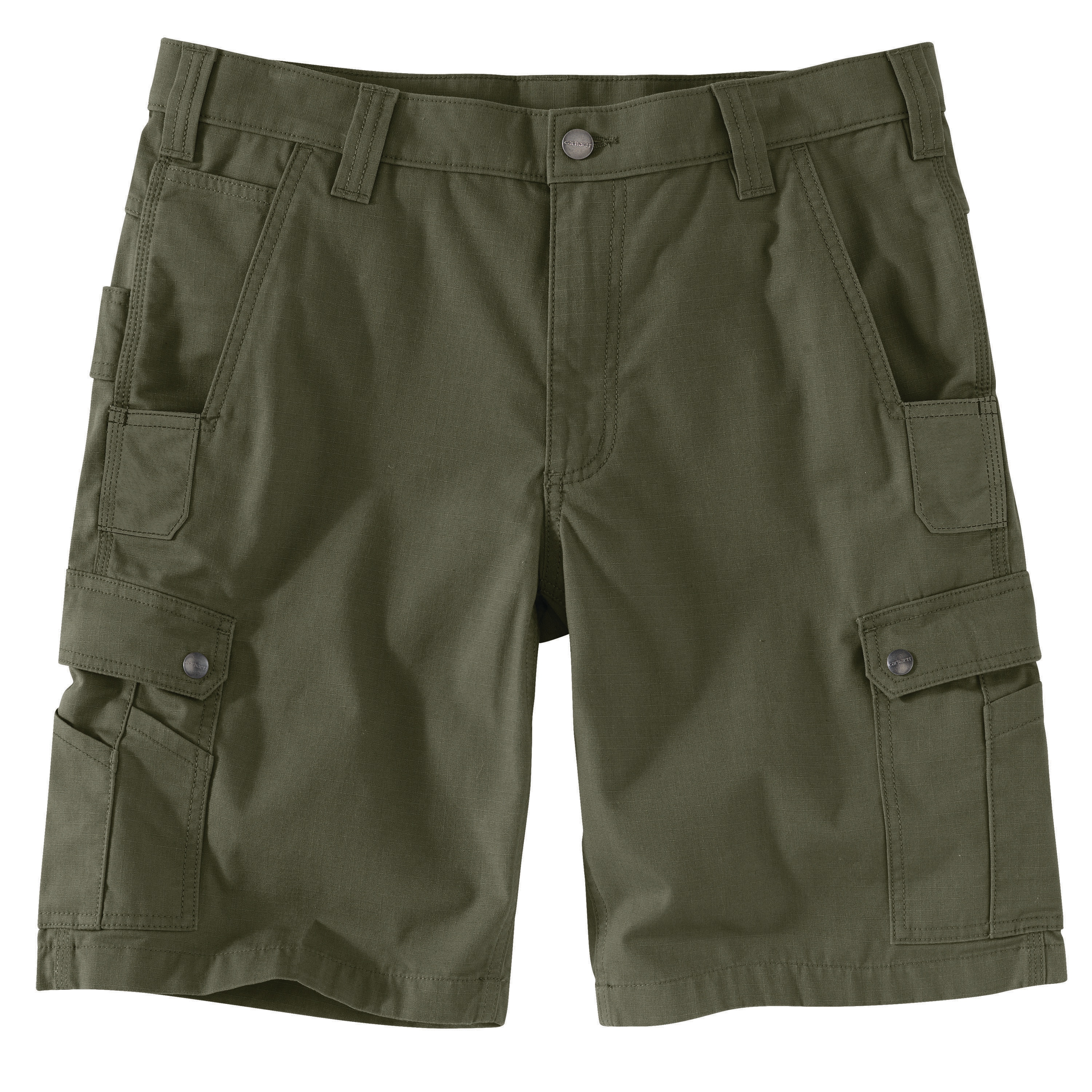 Shorts de Carpintero de Lona de Algodón de 11 pulgadas para Hombre en Color Albahaca (Talla: 36) 104727-G72W36
