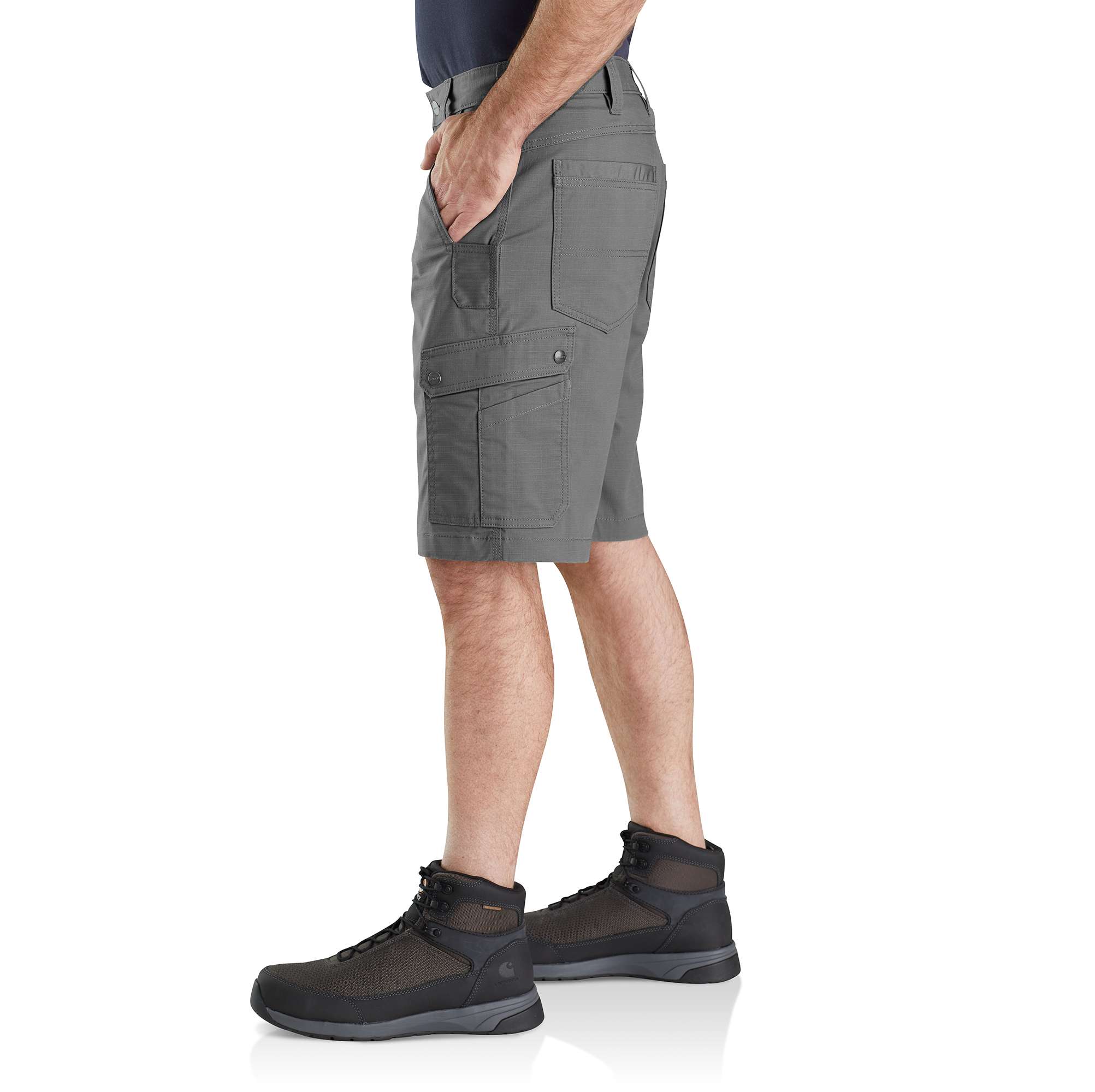 Shorts de Carpintero de Lona de Acero para Hombre de Carhartt de 11 Pulgadas (Talla: 36) 104727-075W36