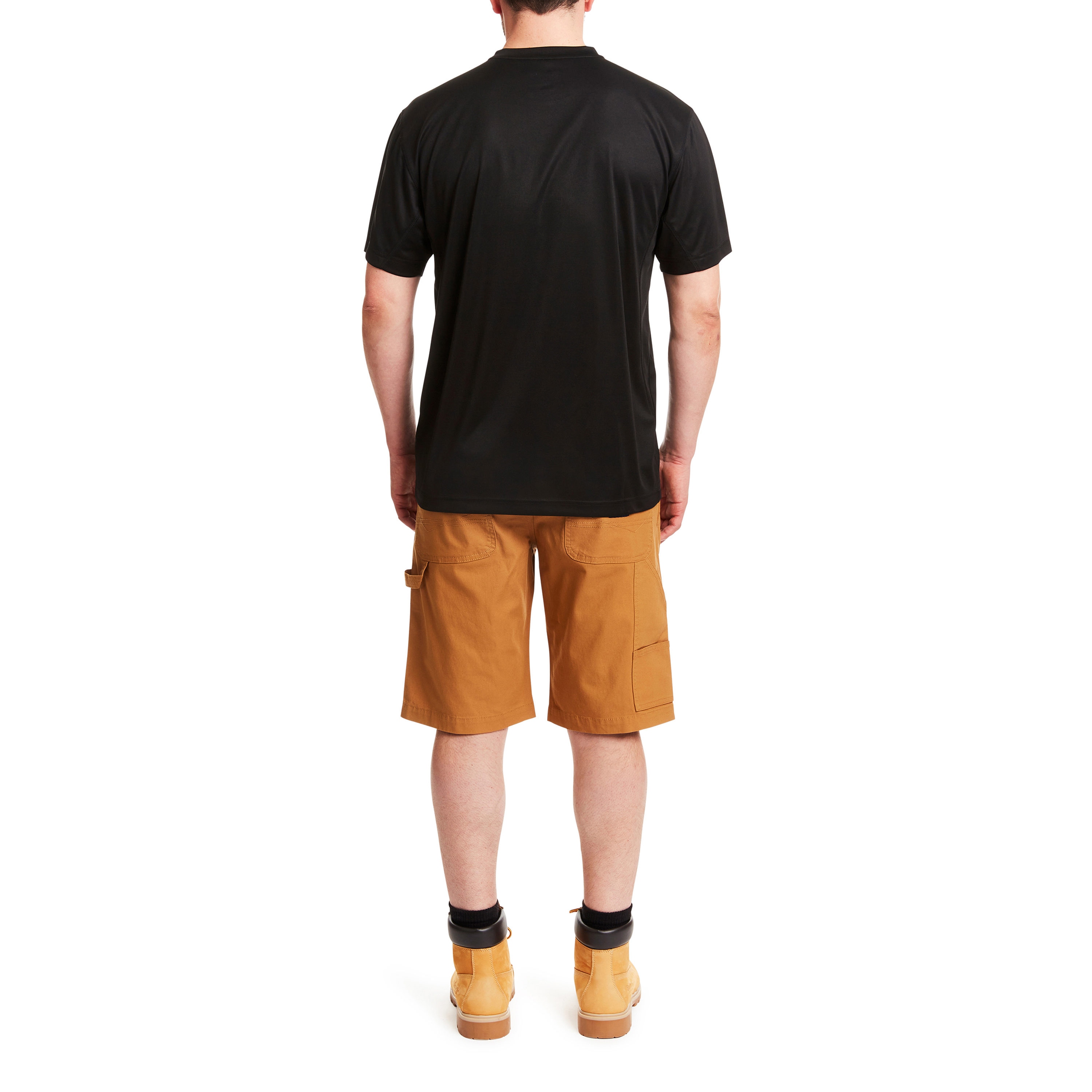 Pantalones cortos de carpintero de lienzo marrón arcilla para hombre de Smith's Workwear (Talla: 34) S2101S-CLBR-34