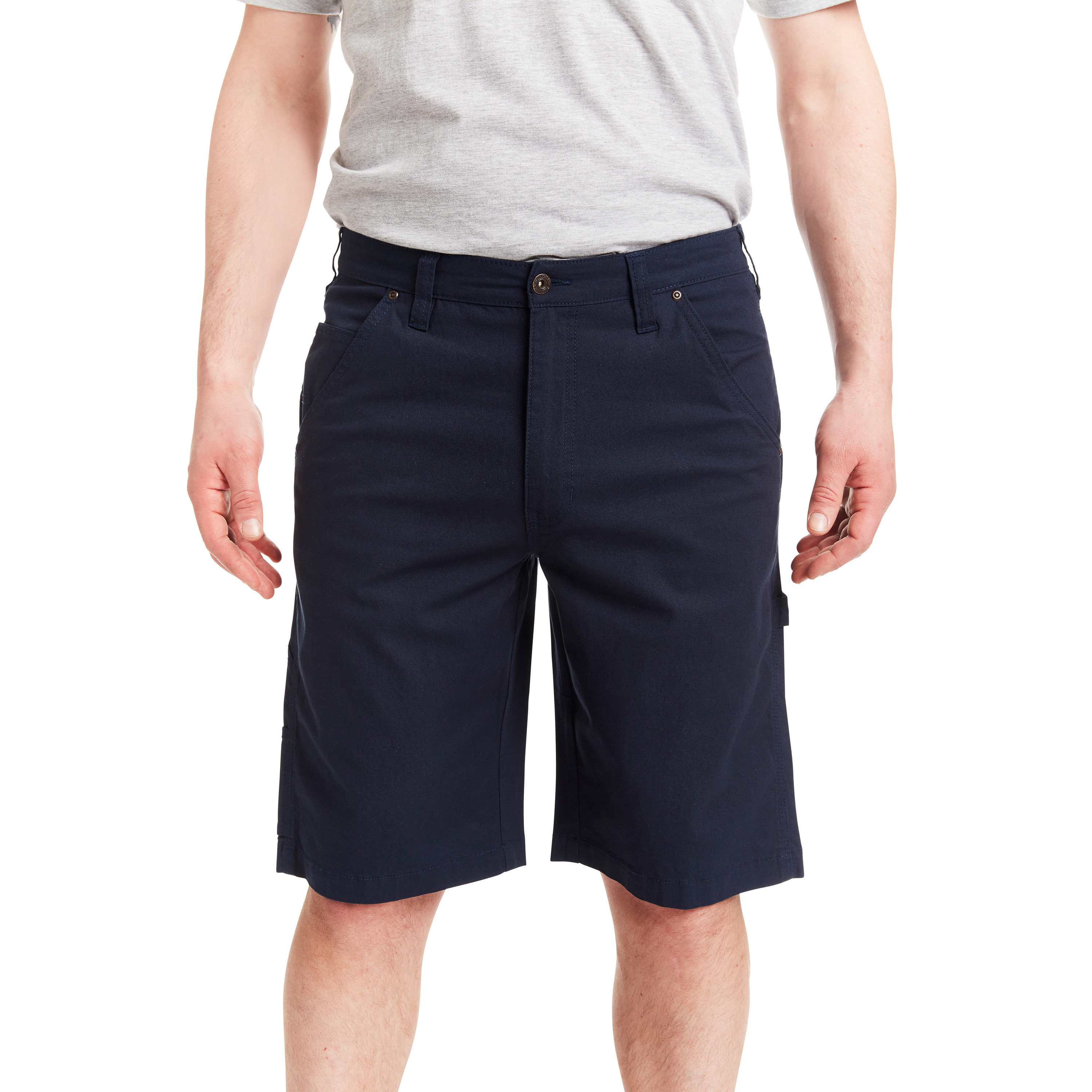 Pantalones cortos de carpintero de lona azul marino para hombre de Smith's Workwear (Talla: 40) S2101S-NAV-40