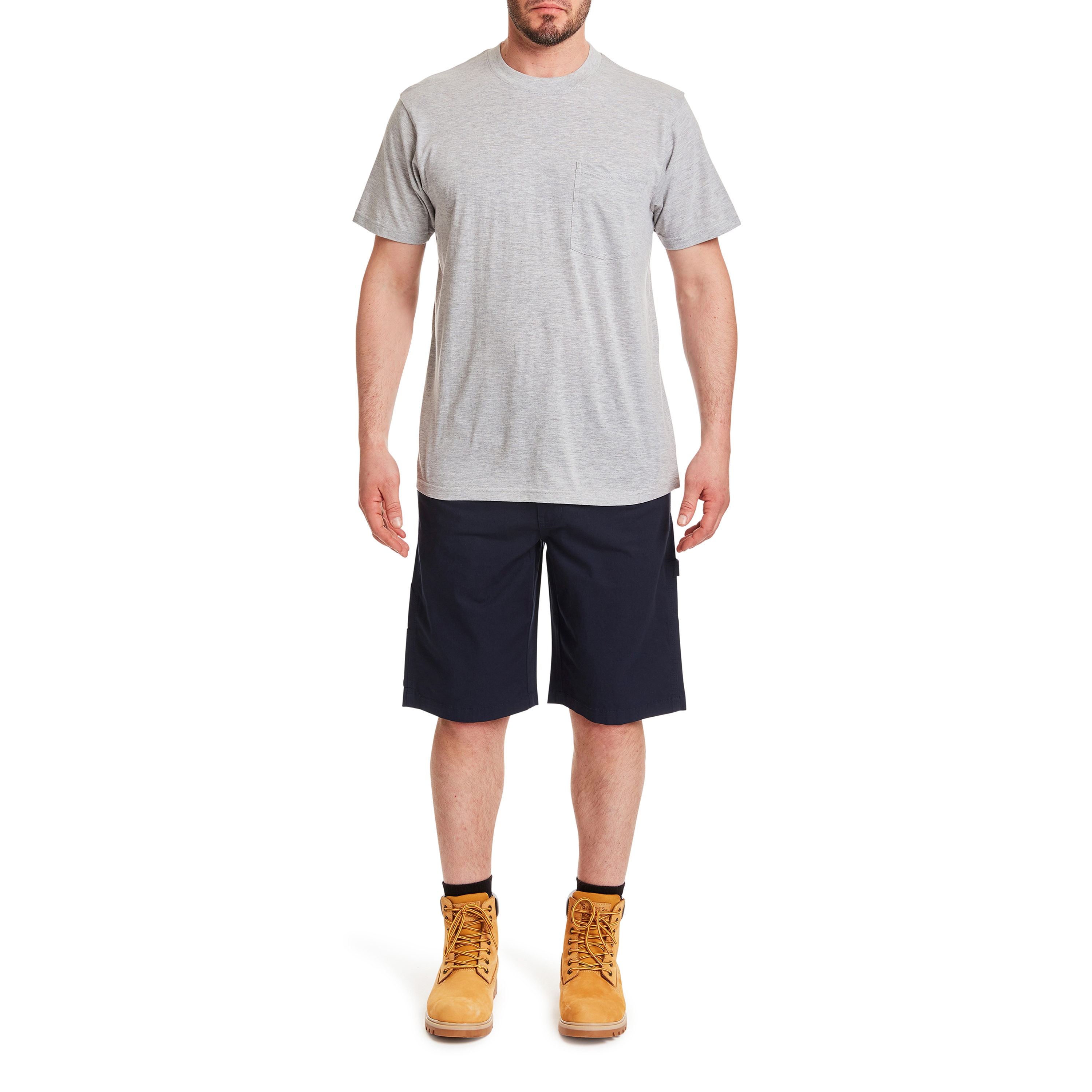 Pantalones cortos de carpintero de lona azul marino para hombre de Smith's Workwear (Talla: 40) S2101S-NAV-40