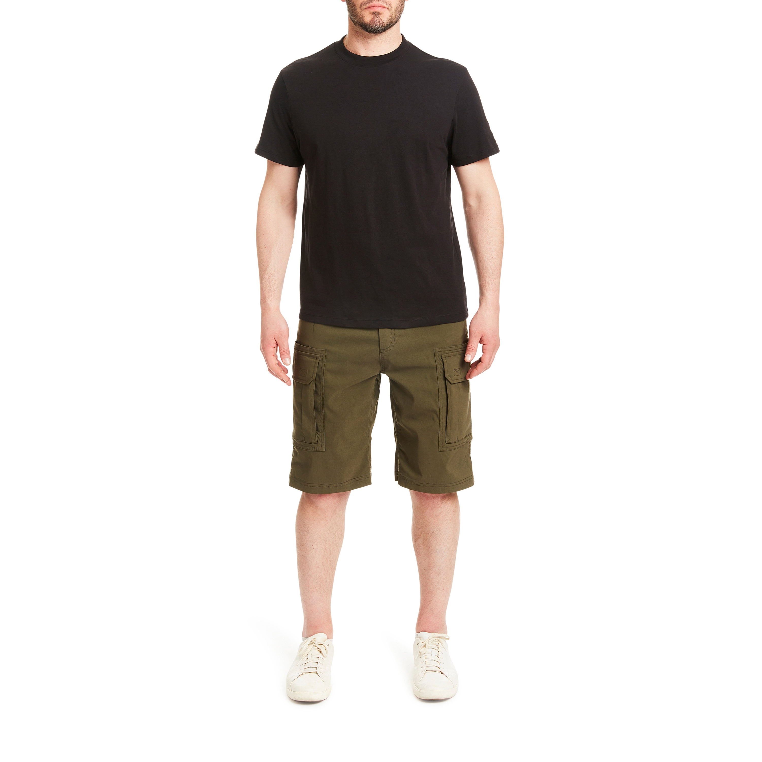 Shorts de carga de popelina en oliva envejecida para hombre de Smith's Workwear (Talla: 36) S2756S-AGOLV-36