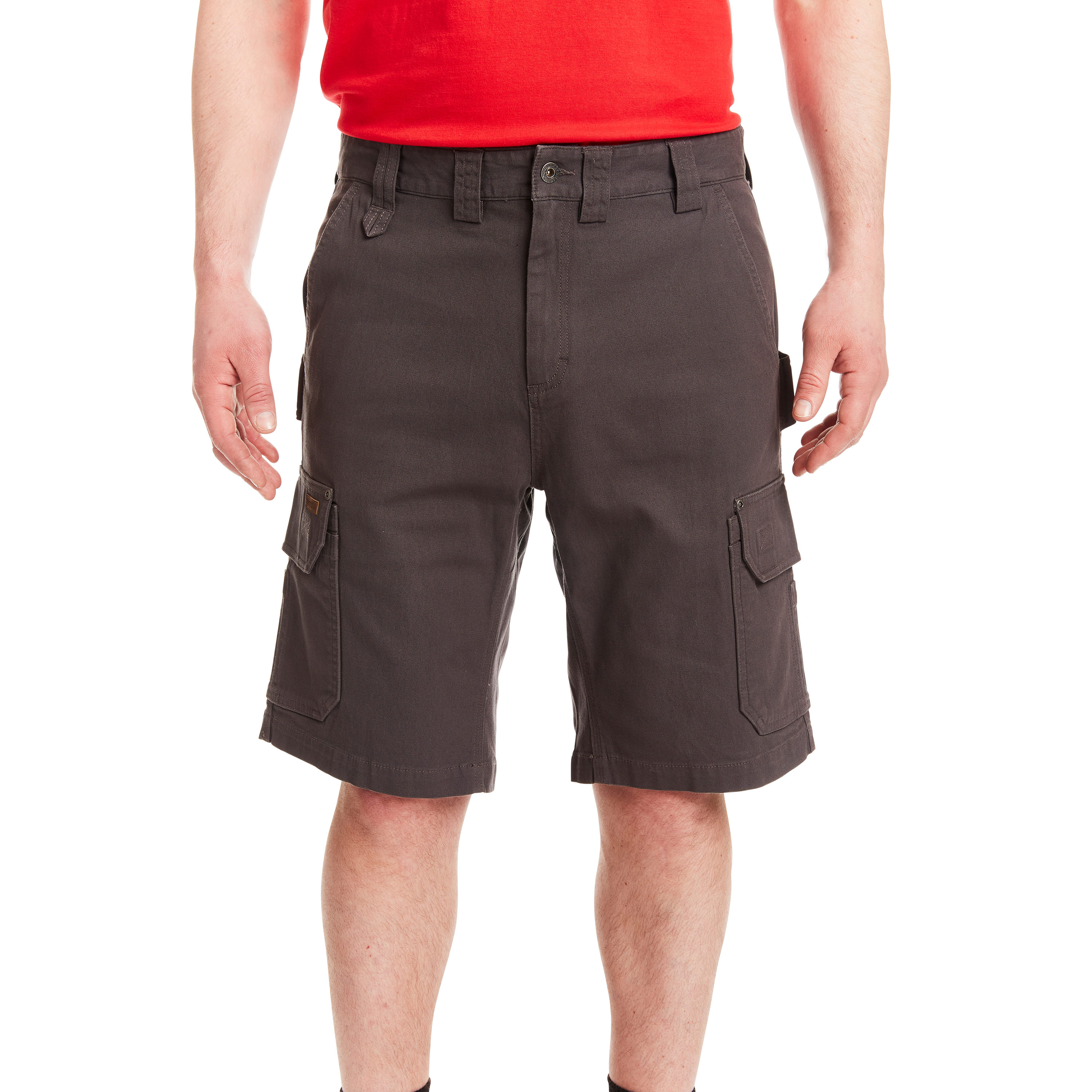 Pantalones cortos de carga de lona gris oscuro para hombre de Smith's Workwear (Talla: 38) S2955S-DKGY-38