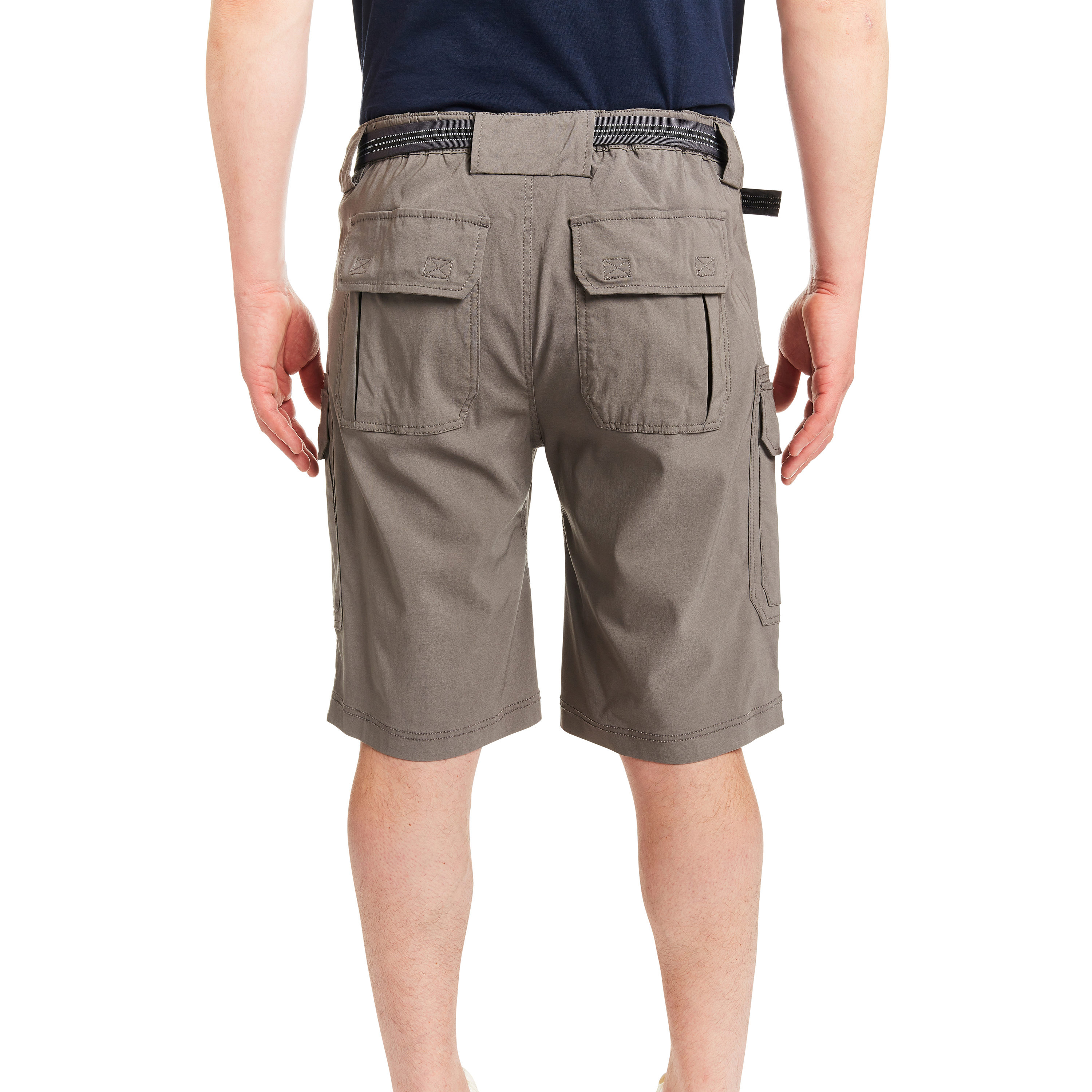 Shorts de Carga de Popelina Gris para Hombre de Smith's Workwear (Talla: 34) - S2756S-GRY-34