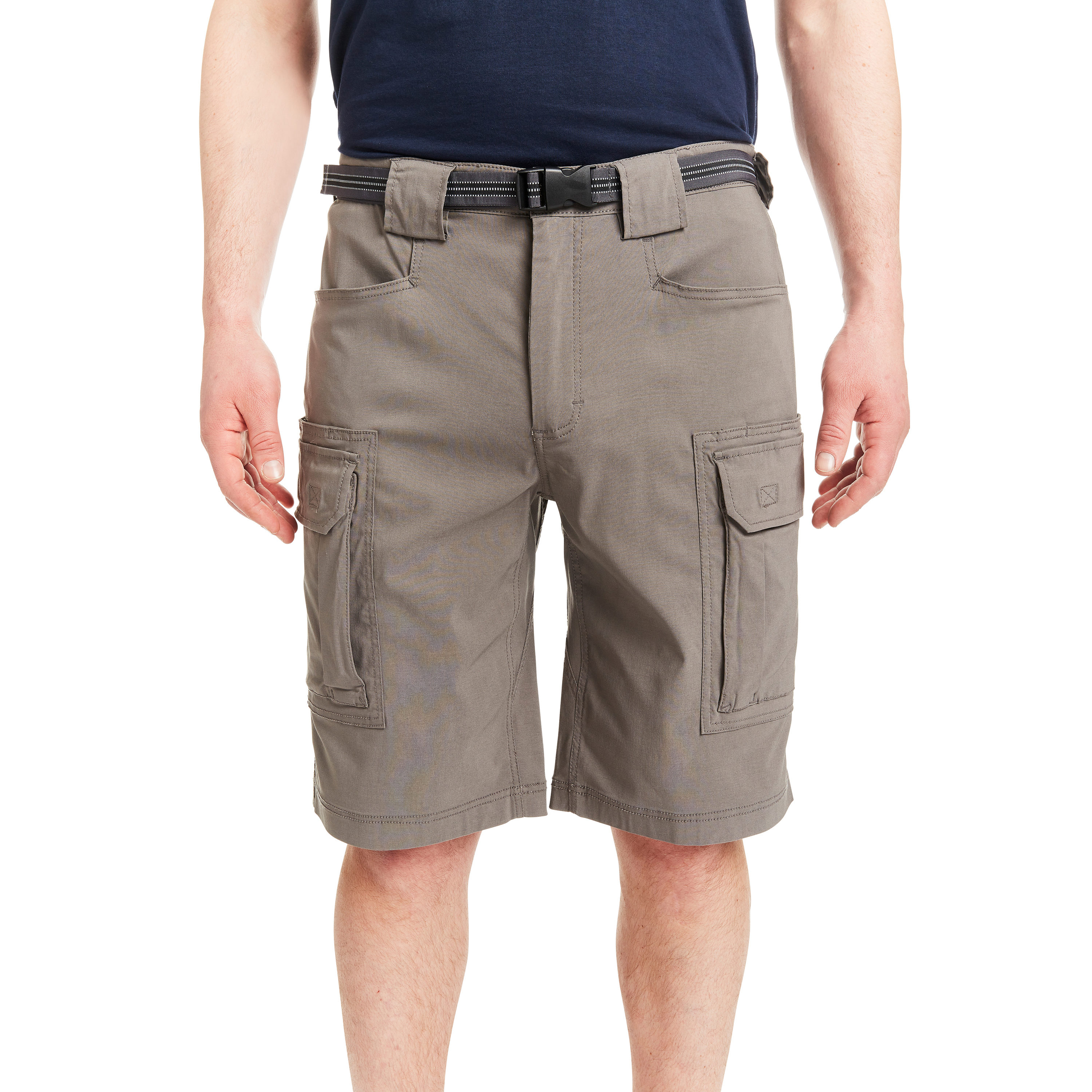 Shorts de Carga de Popelina Gris para Hombre de Smith's Workwear (Talla: 34) - S2756S-GRY-34
